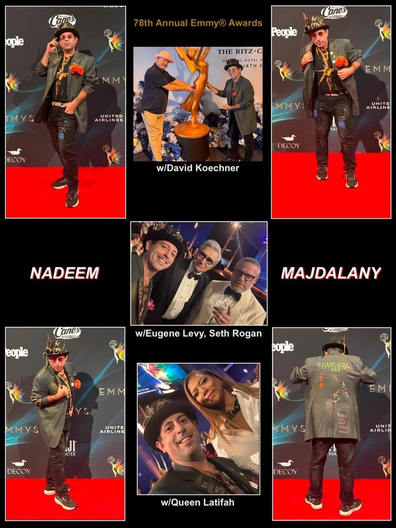 Over the weekend, our client, Nadeem Majdalany @majdalany, had a fabulous time at the 78th Annual Emmy&reg; Awards in Los Angeles! He also ran into a few colleagues!
*
*
*
#nadeemmajdalany #Emmys #queenlatifah #sethrogan #lapandorasbox @ascapscreen @
