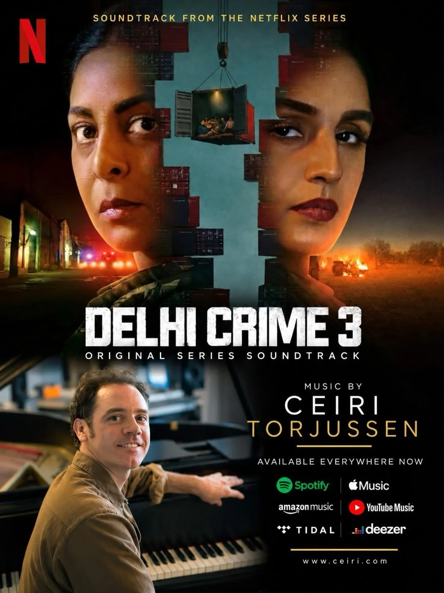 Looking for some music to start your week, may we suggest Netflix&rsquo;s 𝘿𝙀𝙇𝙃𝙄 𝘾𝙍𝙄𝙈𝙀 Season 3 composed by our Emmy-nominated client, Ceiri Torjussen @ceiri.music! The 3rd season follows DCP Vartika Chaturvedi and her team as they uncover a