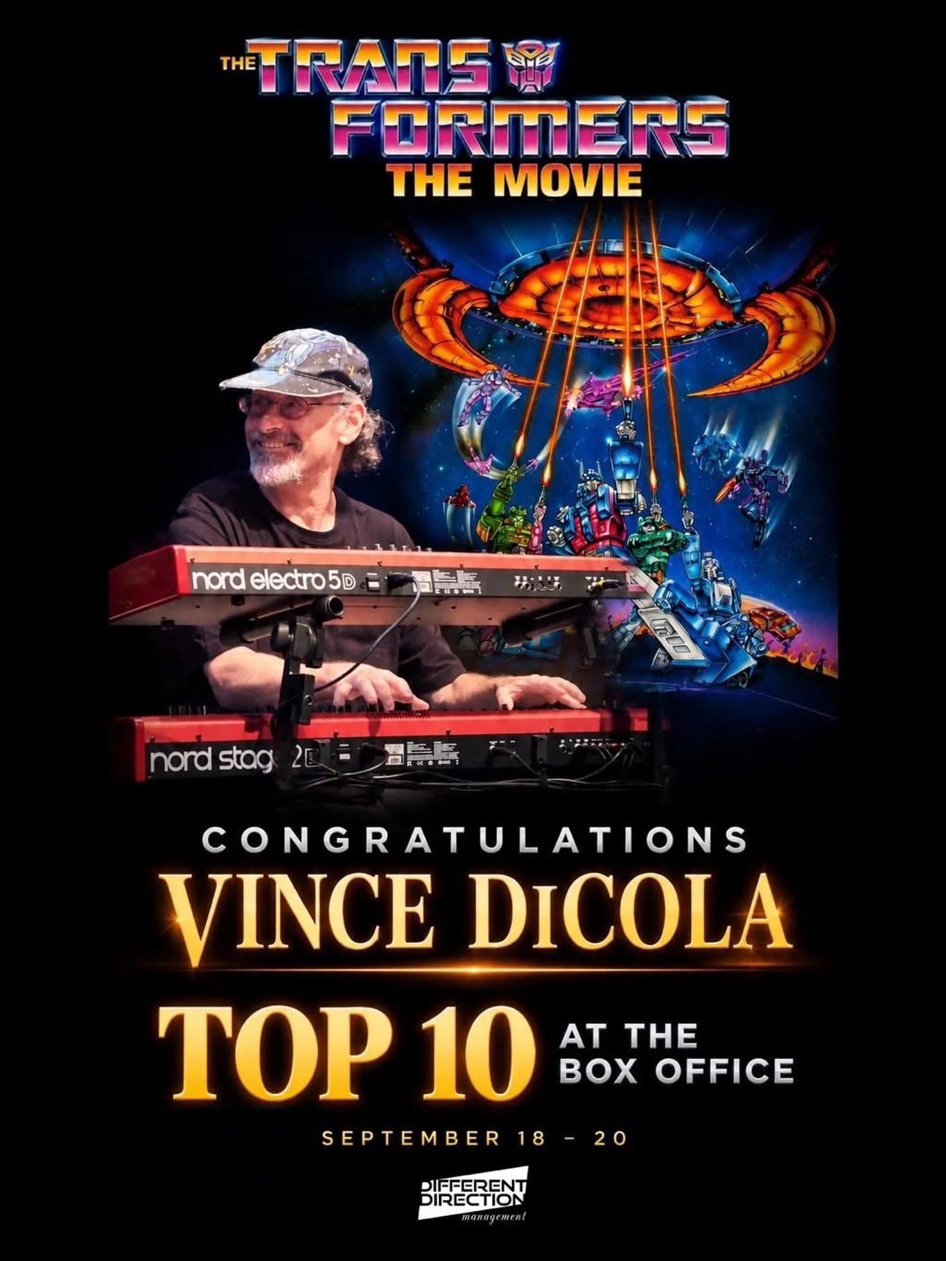 𝙏𝙃𝙀 𝙏𝙍𝘼𝙉𝙎𝙁𝙊𝙍𝙈𝙀𝙍𝙎 𝙏𝙃𝙀 𝙈𝙊𝙑𝙄𝙀 made a big splash at the box office this weekend! Congrats to our Grammy &amp; Golden Globe nominated client, Vince DiCola @dicolaofficial, who scored the film as well, he co-wrote the hit song &ldquo
