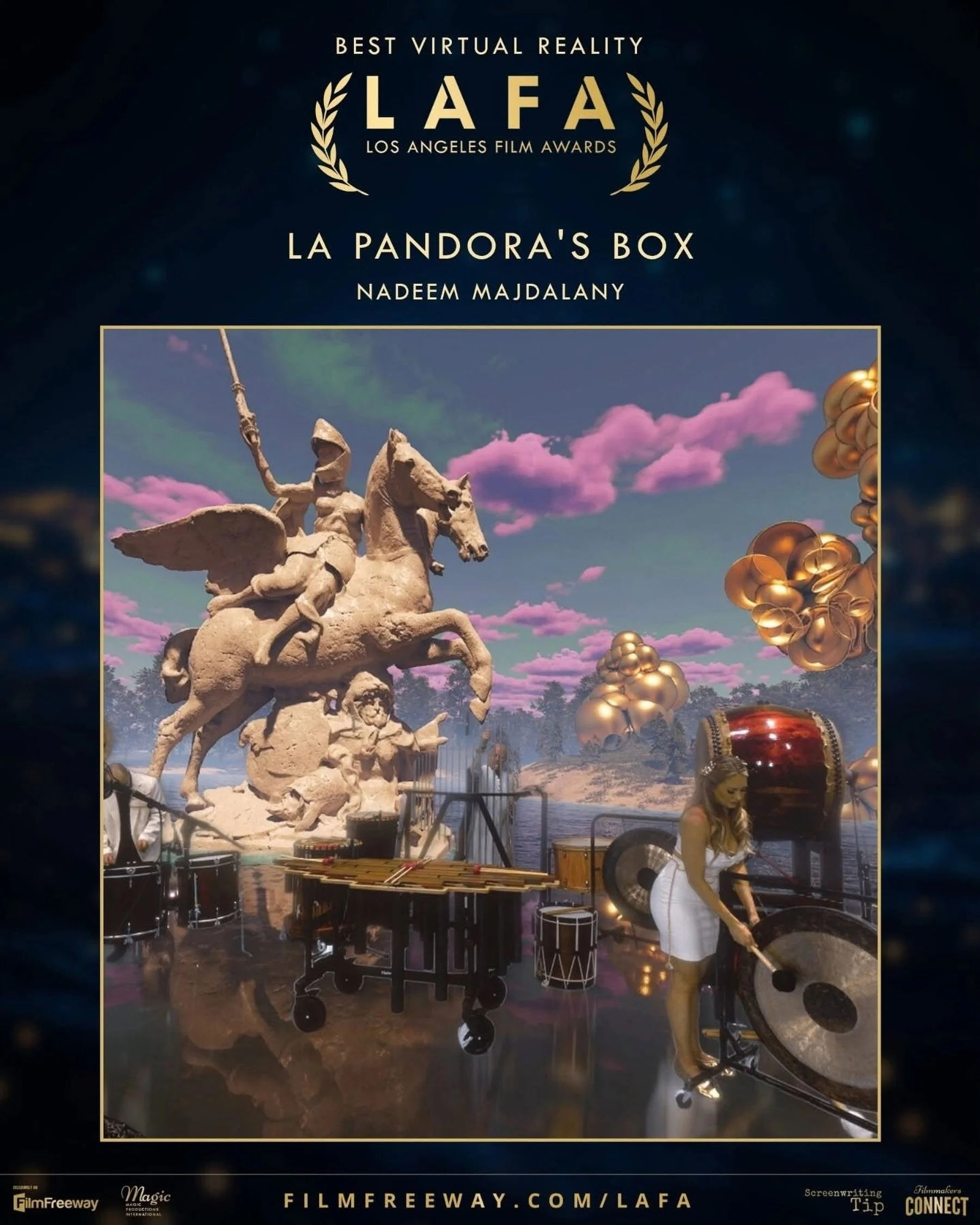 A round of applause is needed for our client, Nadeem Majdalany @majdalany, as his historic virtual reality project, 𝙇𝘼 𝙋𝘼𝙉𝘿𝙊𝙍𝘼&rsquo;𝙎 𝘽𝙊𝙓, has won &lsquo;Best Virtual Reality&rsquo; from the LA Film Awards! 𝙇𝘼 𝙋𝘼𝙉𝘿𝙊𝙍𝘼&rsquo;𝙎 