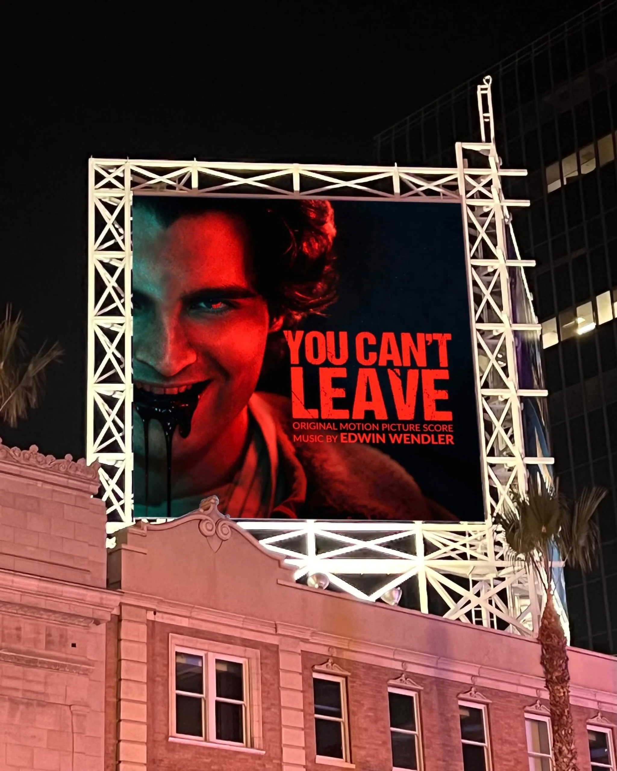 Watch the supernatural action horror film 𝙔𝙊𝙐 𝘾𝘼𝙉&rsquo;𝙏 𝙇𝙀𝘼𝙑𝙀 this Friday October 16th only in theaters. You&rsquo;ll also be able to stream the movie&rsquo;s score composed by our Austrian client, Edwin Wendler @edwinwendler this Frida