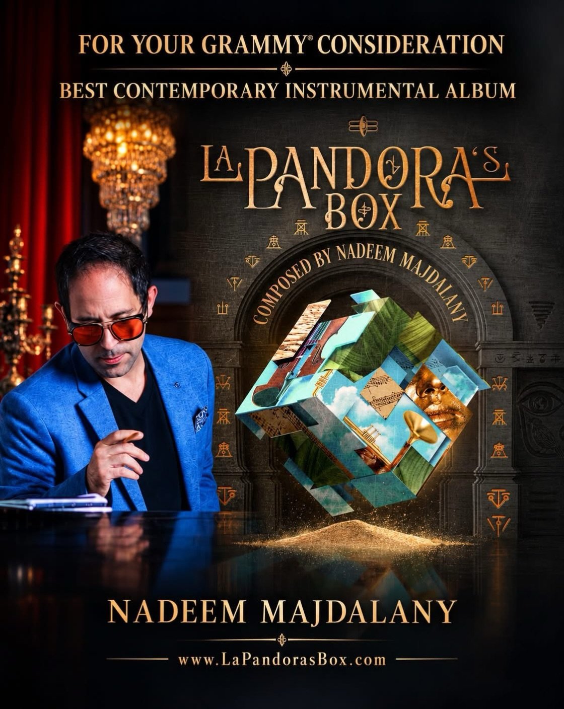 We would like to bring to your attention a wondrous project, 𝙇𝘼 𝙋𝘼𝙉𝘿𝙊𝙍𝘼&rsquo;𝙎 𝘽𝙊𝙓, by our gifted client, Nadeem Majdalany @majdalany. It&rsquo;s up for Grammy&reg; consideration in the &lsquo;Best Contemporary Instrumental Album&rsquo;