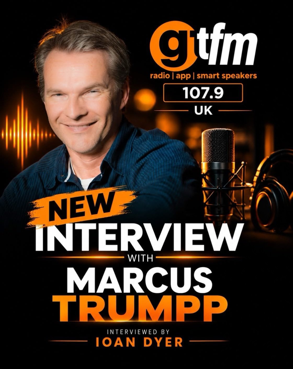 Our award-winning client, Marcus Trumpp @trumppet, has a new interview that just dropped. Big thanks to GTFM 107.9&rsquo;s Ioan Dyer! Follow the link to hear Marcus talk about his latest big theatrical film, 𝙈𝙐𝙏𝙄𝙉𝙔, which is now streaming onlin
