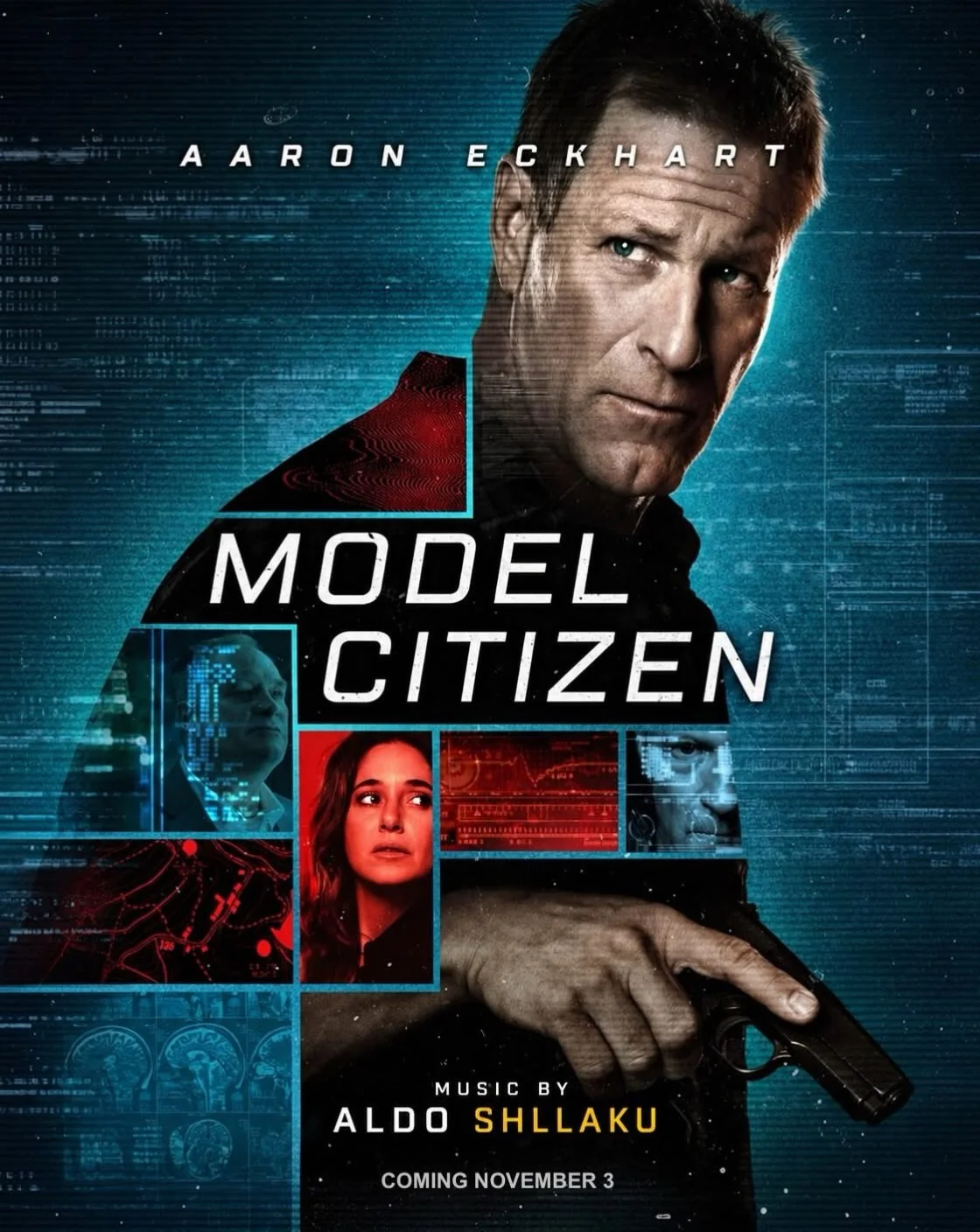 Coming to digital &amp; VOD on November 3rd is 𝙈𝙊𝘿𝙀𝙇 𝘾𝙄𝙏𝙄𝙕𝙀𝙉, scored by a composer who thrives in the crime/sci-fi/thriller space, our distinguished client, Aldo Shllaku @shllaku.aldo.

𝙈𝙊𝘿𝙀𝙇 𝘾𝙄𝙏𝙄𝙕𝙀𝙉 is about a former police o