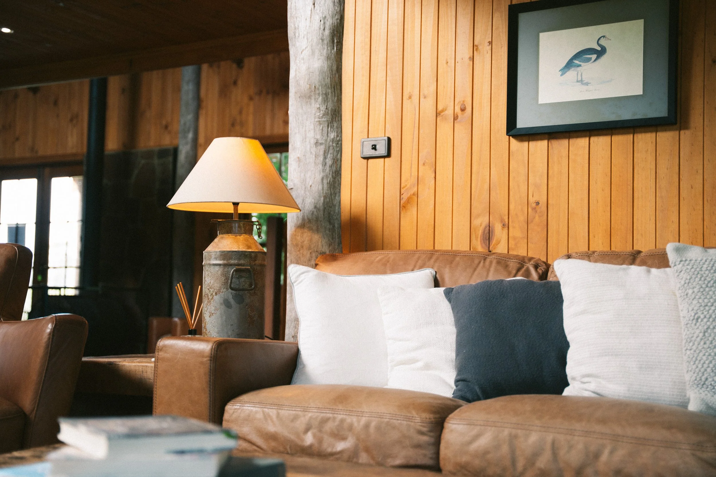 Warm evening atmosphere at a luxury farm stay in NSW — Waldara Estate, Edith NSW, near Sydney and the Blue Mountains
