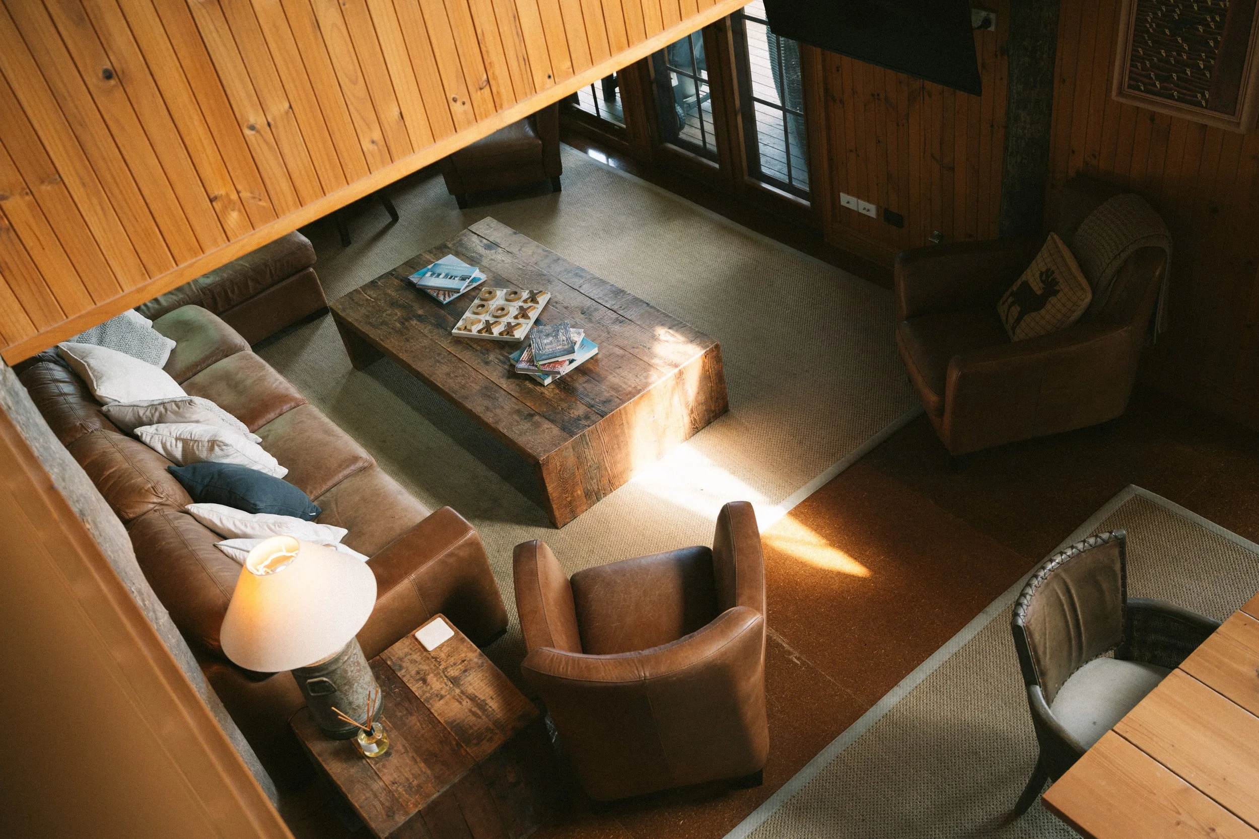The Lodge open plan living at a luxury farm stay in NSW — Waldara Estate, Edith NSW, near Sydney and the Blue Mountains