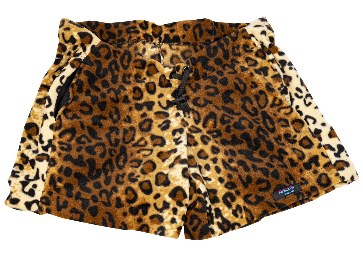 Georgie Leopard Print Fleece Shorts — FunLuvin' Fleecewear