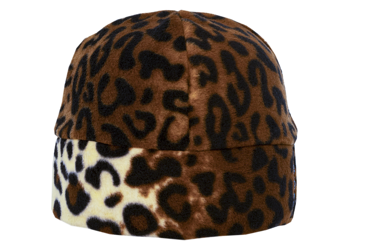 Leopard Print Fleece Beanie — FunLuvin\' Fleecewear | Baseball Caps