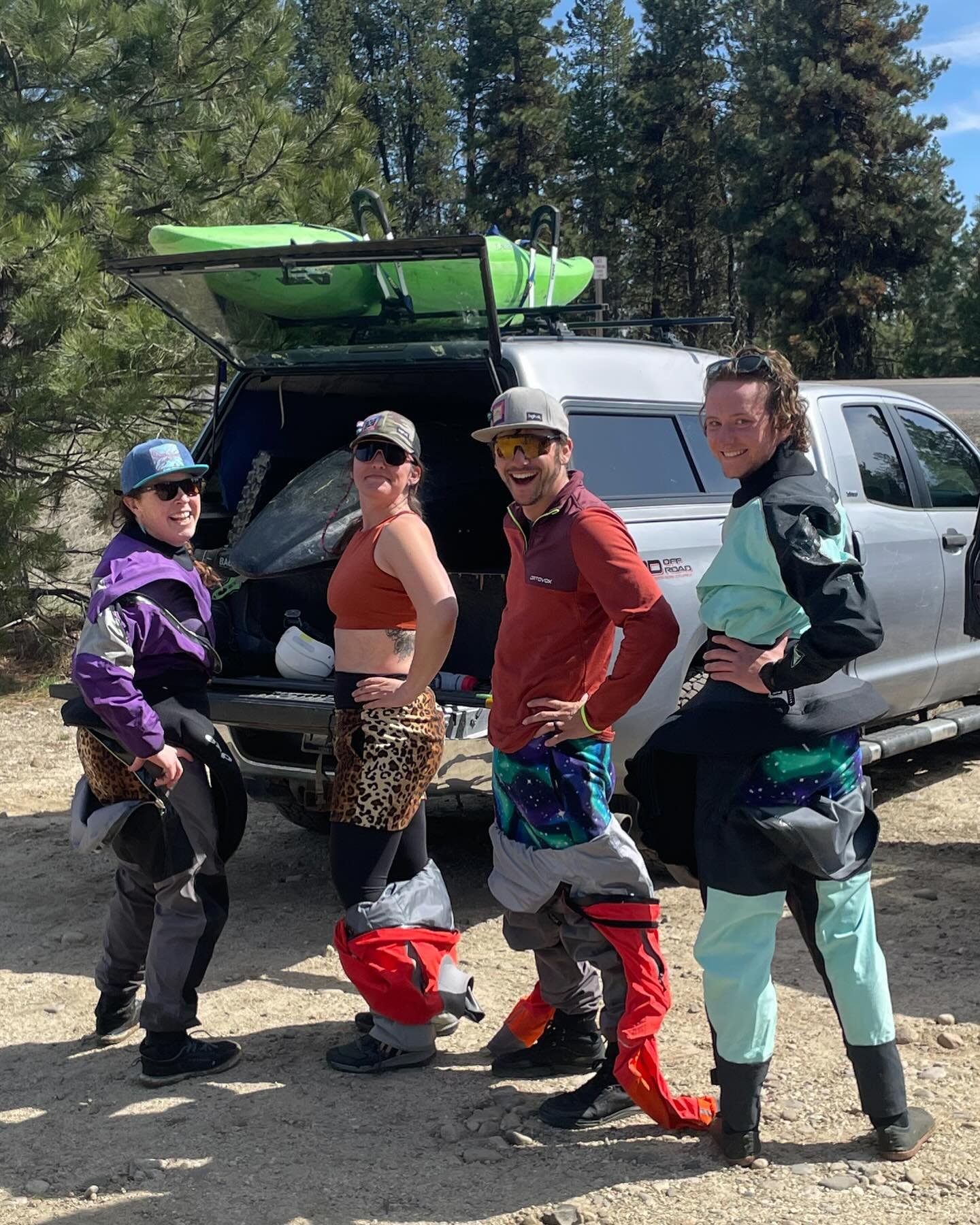 Paddling season is on, and our local town run is in!  So we gotta get it while we can!

And as always, dressed for success with our FunLuvin&rsquo; Fleece keeping us warm and cozy in our dry suits! 

All of our fleece shorts are on sale this week!  S