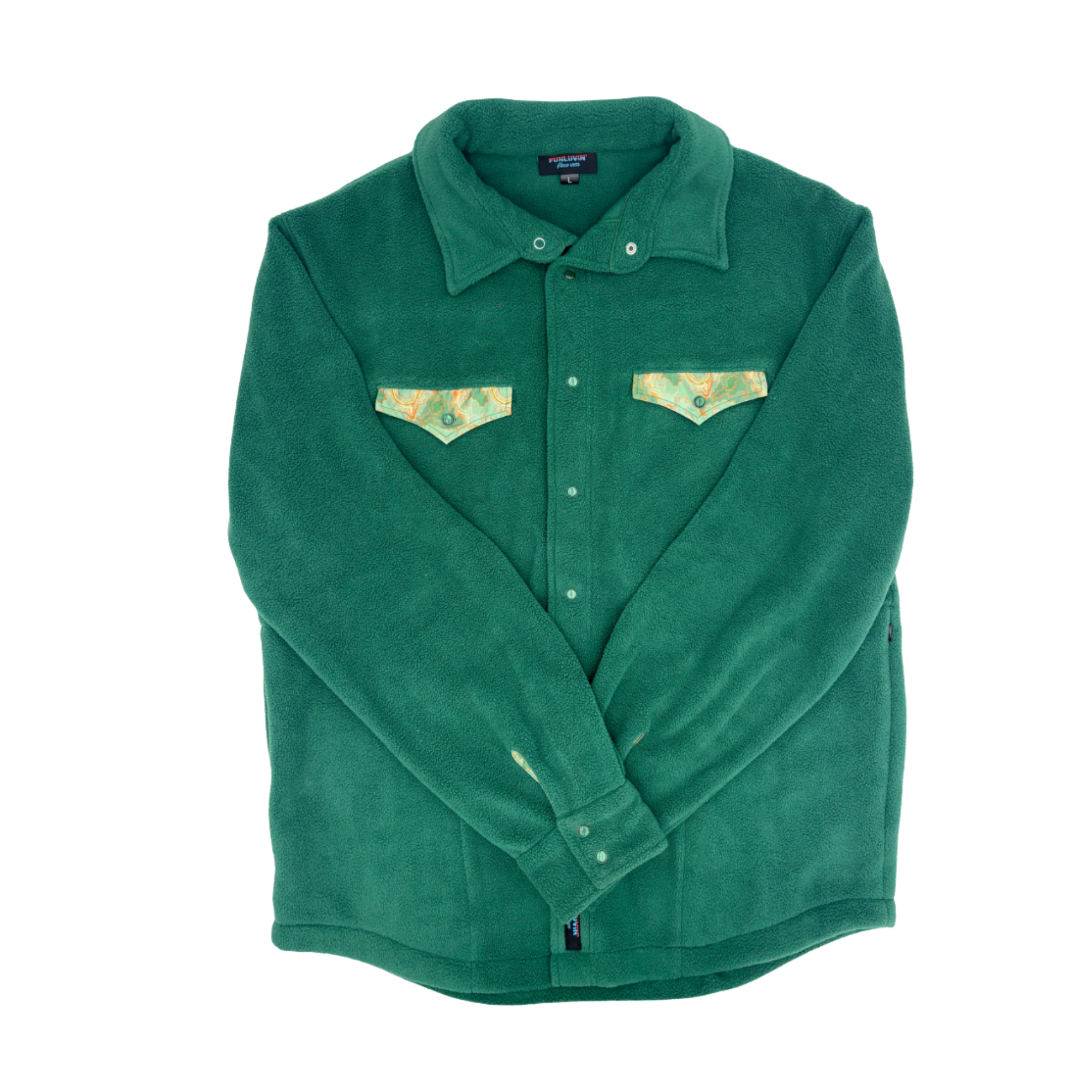 7Men's:Relaxed Fit Topo Print Fleece Snap Shirt.png