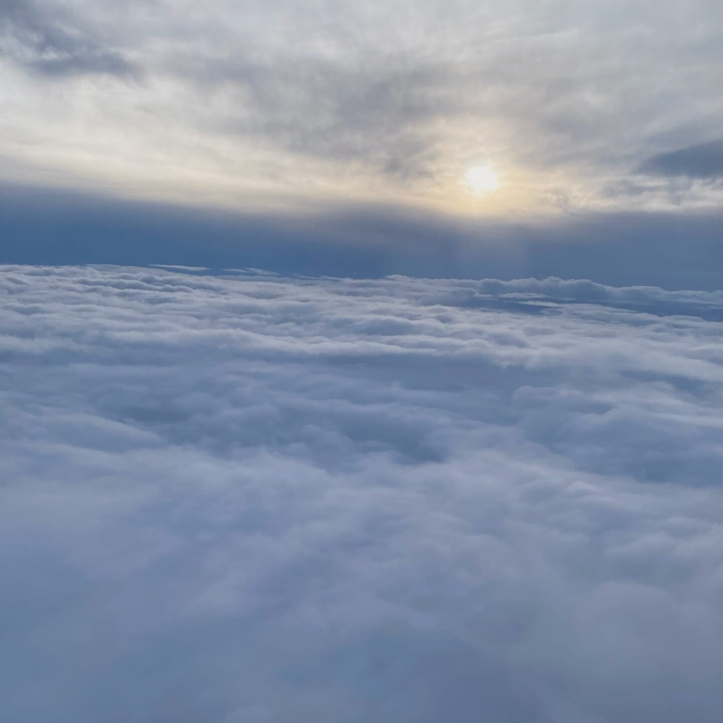 Sunset flights are amazing. The peace, the calm, the pure fluffy serenity as far as the eye can see&hellip;was such a great start to my little spring break vacation to visit family in WA. 

#calm #calmness #clarity #calmandclear #selfcare
#yogalife #