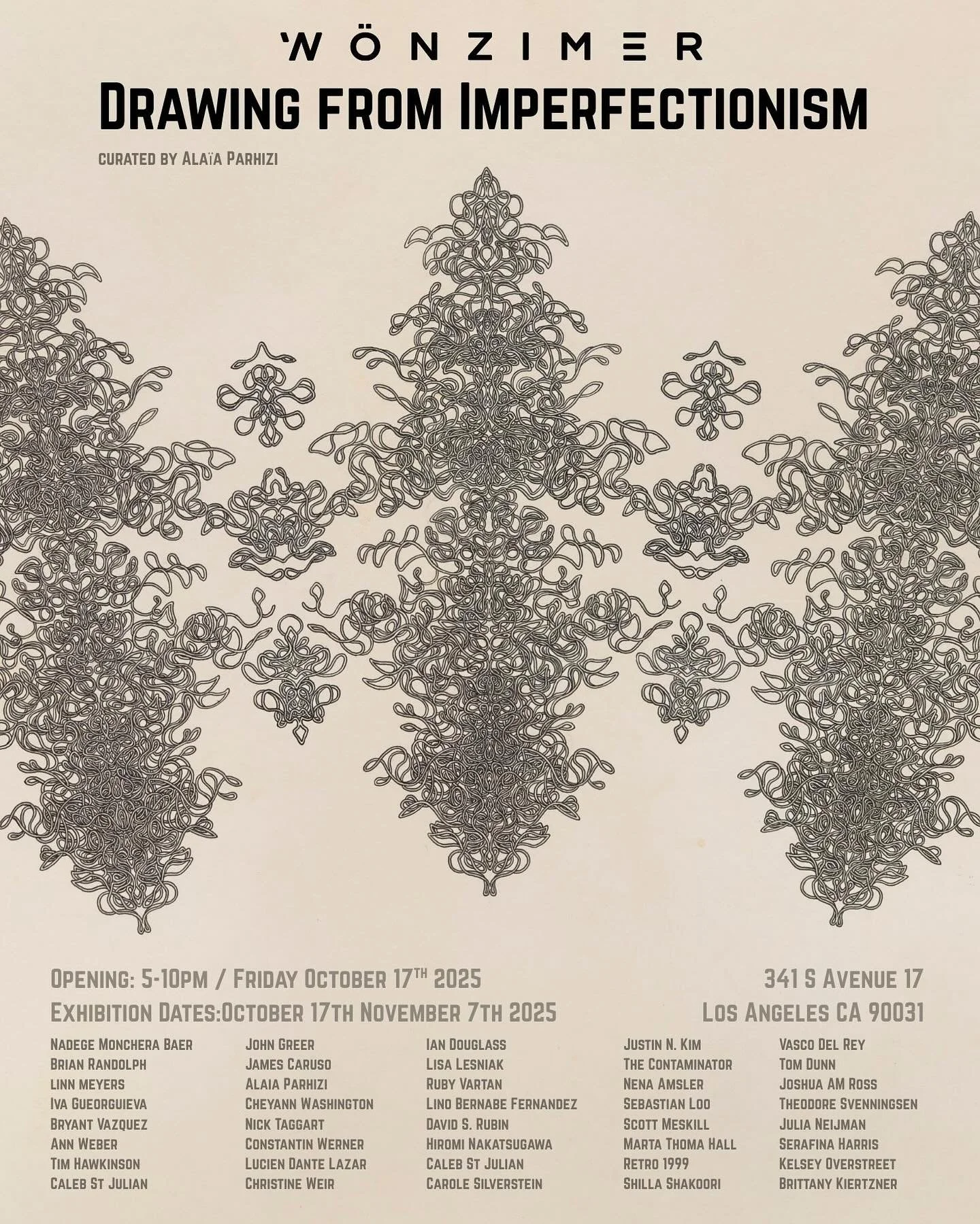 Please come to this opening at @wonzimer curated by @therealalaia if you can make it. It&rsquo;s pretty special to me, I will be debuting my new contour cut out &ldquo;Personal Gardener&rdquo; alongside these fabulous artists. 

I&rsquo;ll be there a