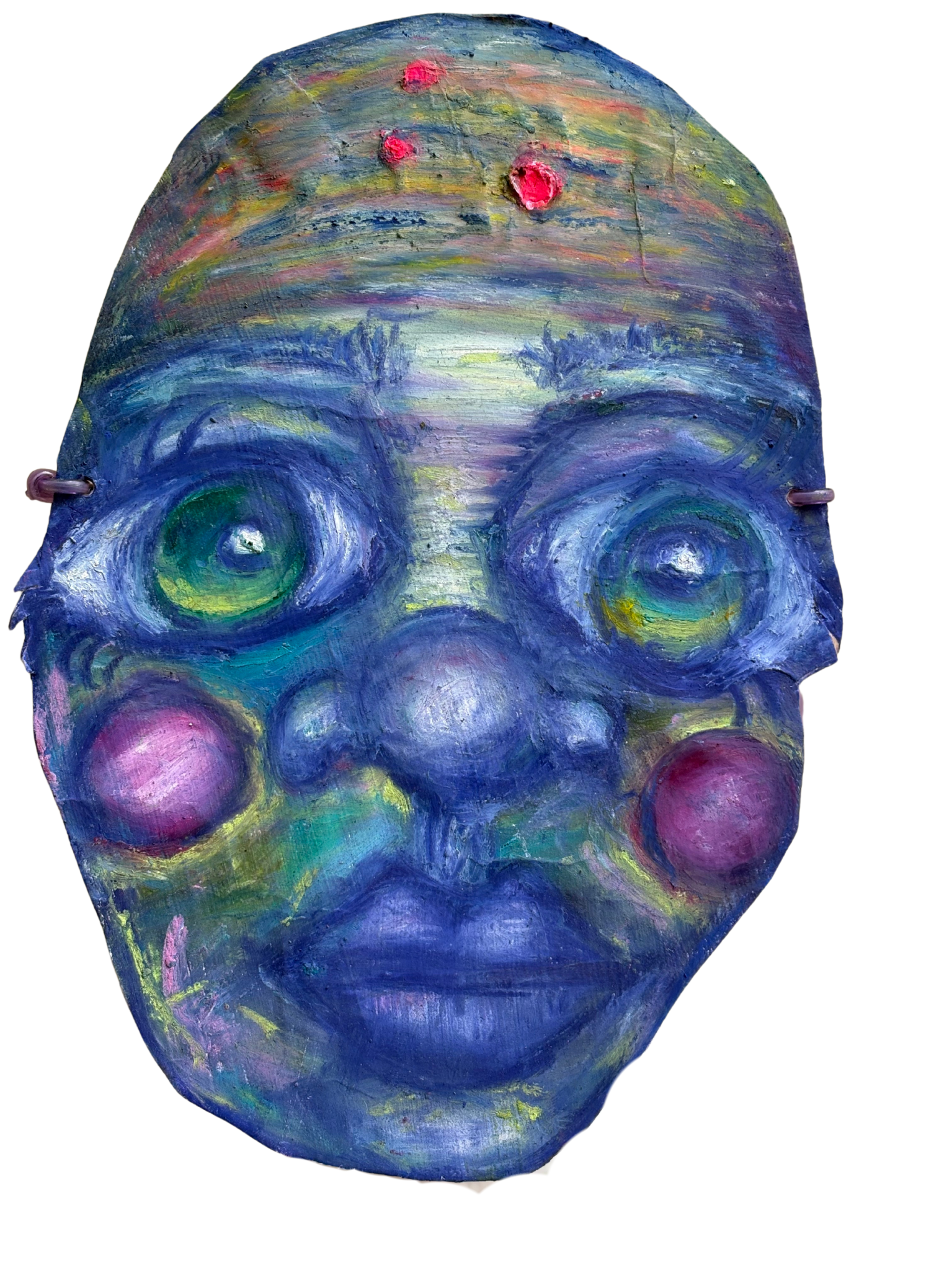 Crew Member: #1 The Contaminator
Title: Passive Paul
Year: 2024
Size: 11.75 x 7 inches
Medium: Professional Oil Stick, Oil Pastel, Acid- Free Pastel paper, matte board, fixative, String


Passive Paul is well, quite passive. You see, his neighbor was