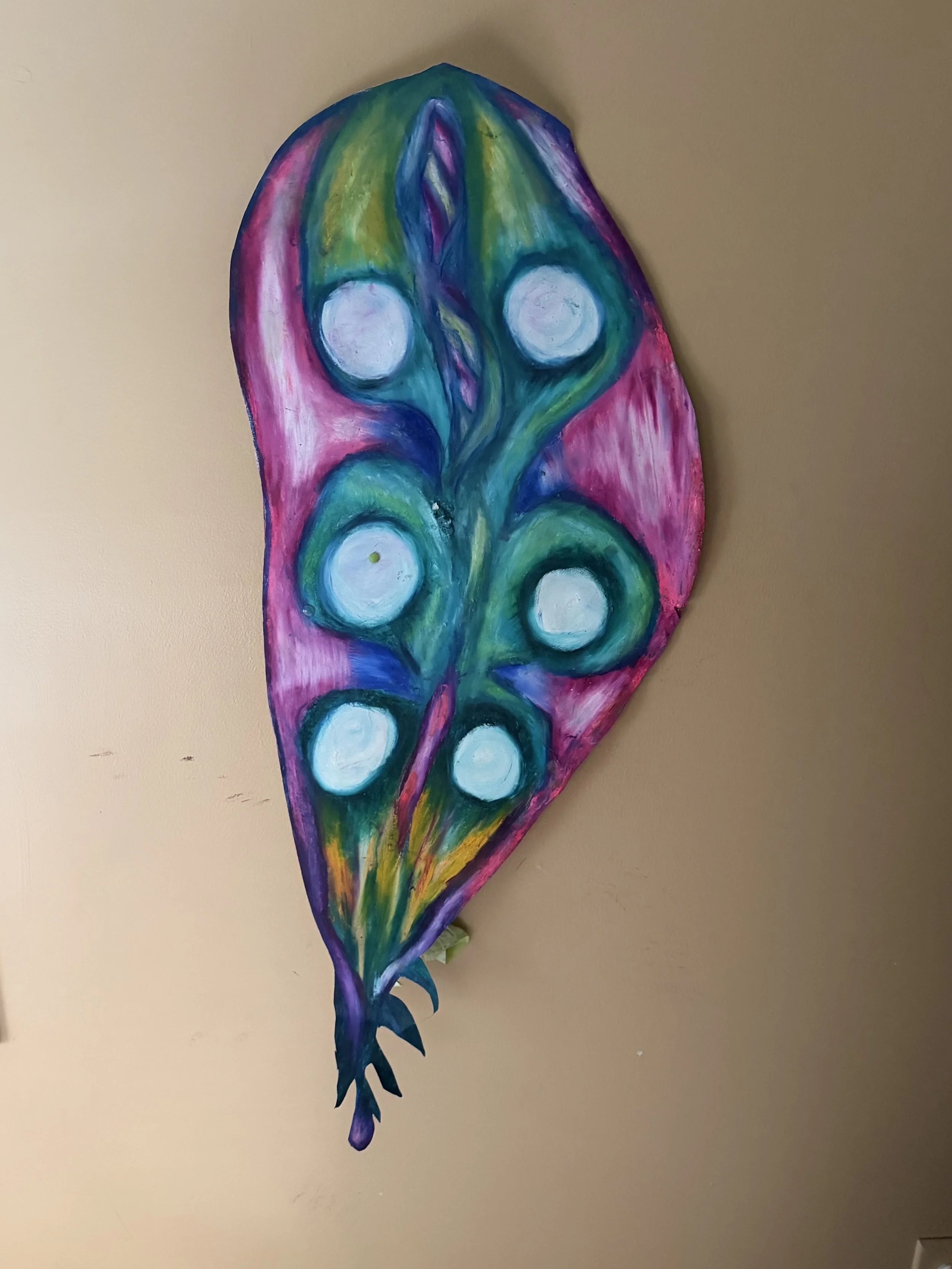 Egg Hoarder
$175.00
Artist: The Contaminator
Title: Egg Hoarder 
Year: 2025
Size: About 34 × 18 inches
Medium: Professional Oil-Stick, Gesso, Fixative, Canson XL Paper

********
Many women these days are waiting to become pregnancy. Times have change