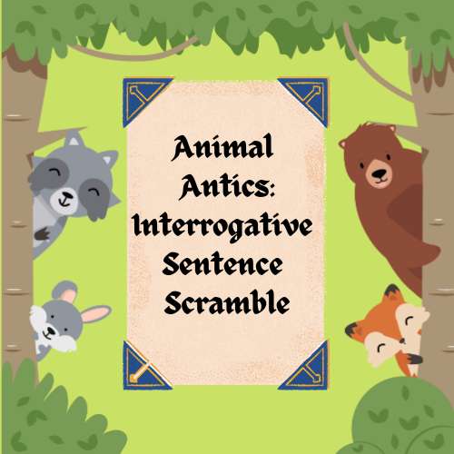 Animal Antics leaps headlong into the exciting world of sentence building and syntax. Kids are given a scrambled sentence, which they then need to think about and make two messages using only the words available. Each sentence has the first word (or 