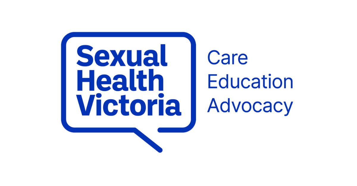 Logo for Sexual Health Victoria with the words Care, Education, Advocacy to the right.