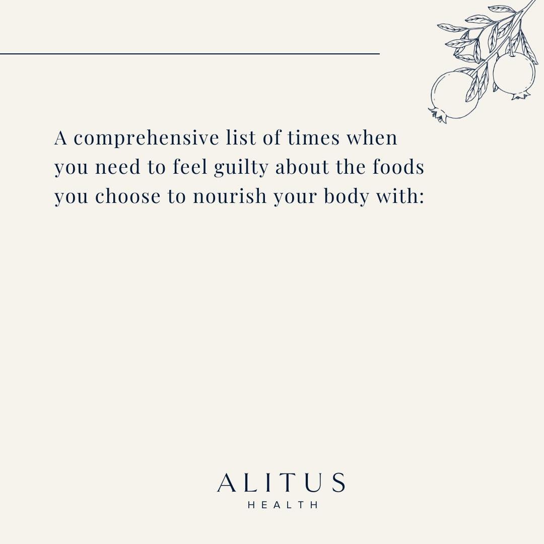Do you experience guilt &amp; shame around your food choices? You are not alone&hellip;

I want you to know that guilt and shame around the foods you choose to eat is something that has been put upon you by a culture that profits BIG TIME 💰 💰 from 