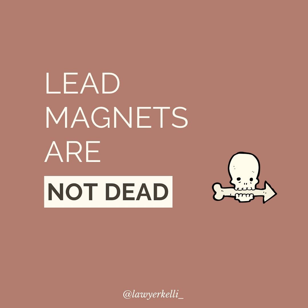 🗣 LEAD MAGNETS ARE NOT DEAD! 💀

Lead magnets are an important part of building your passive income funnel!

It also provides you with so much DATA that you wouldn&rsquo;t have for your biz without it.

It blows my mind when I hear people saying lea