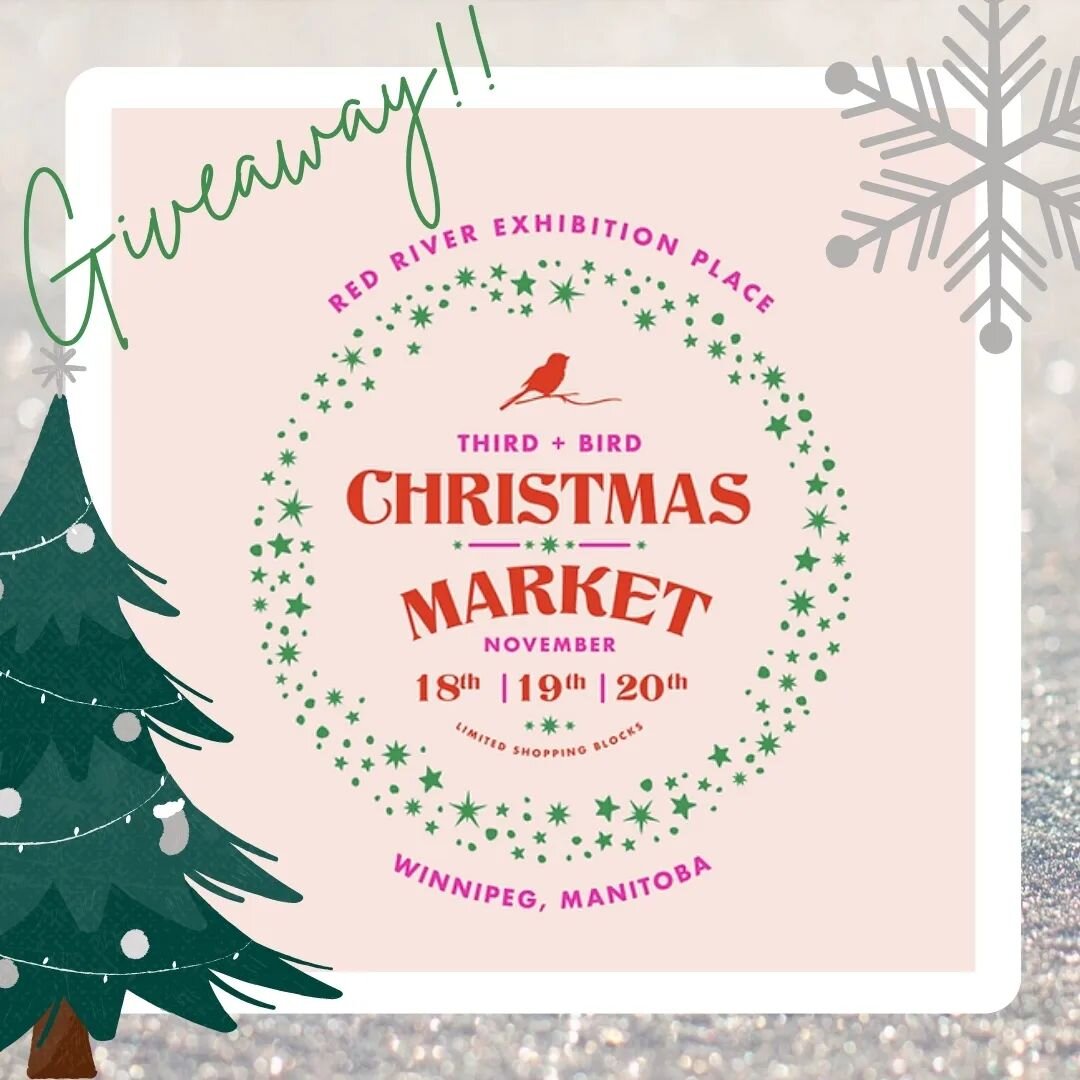 🌟 G I V E A W A Y 🌟

Getting gifts for everyone on your list just got easier with TWO EARLY BIRD TICKETS (7 pm - 9 pm block) to @thirdandbird Christmas Market November 18. You'll get first dibs on all 170 maker's, a reduced crowd shopping experienc