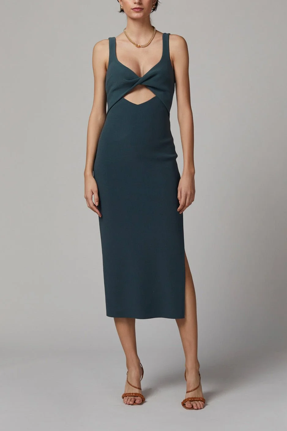 bec and bridge green midi dress Bec And Bridge Apple Eyes Midi Dress in Green – COLOUR YOU BEAUTIFUL main image 1