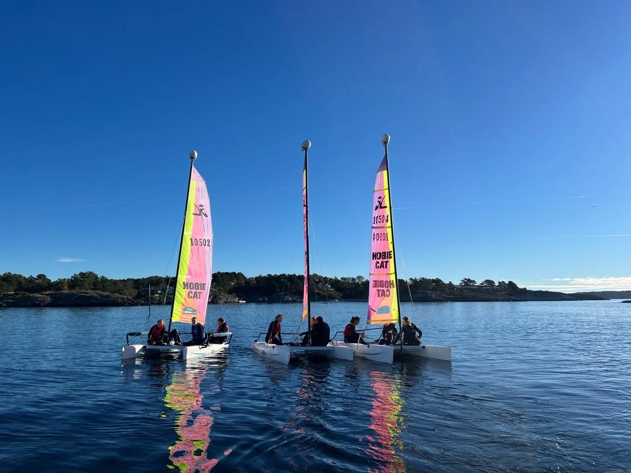 Seiltur med tre hobbiecat i skjærgården i Kristiansand
