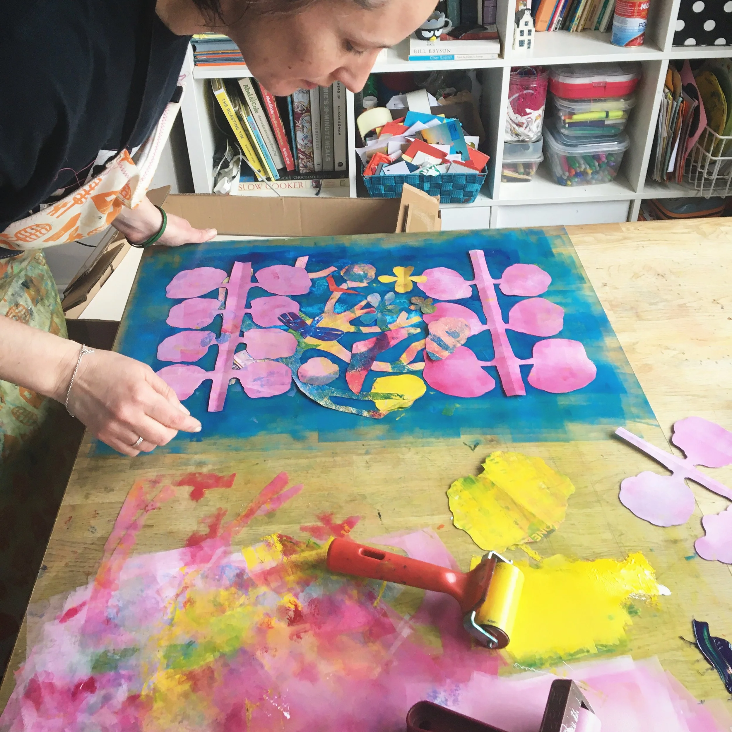 Pochoir Monoprint 