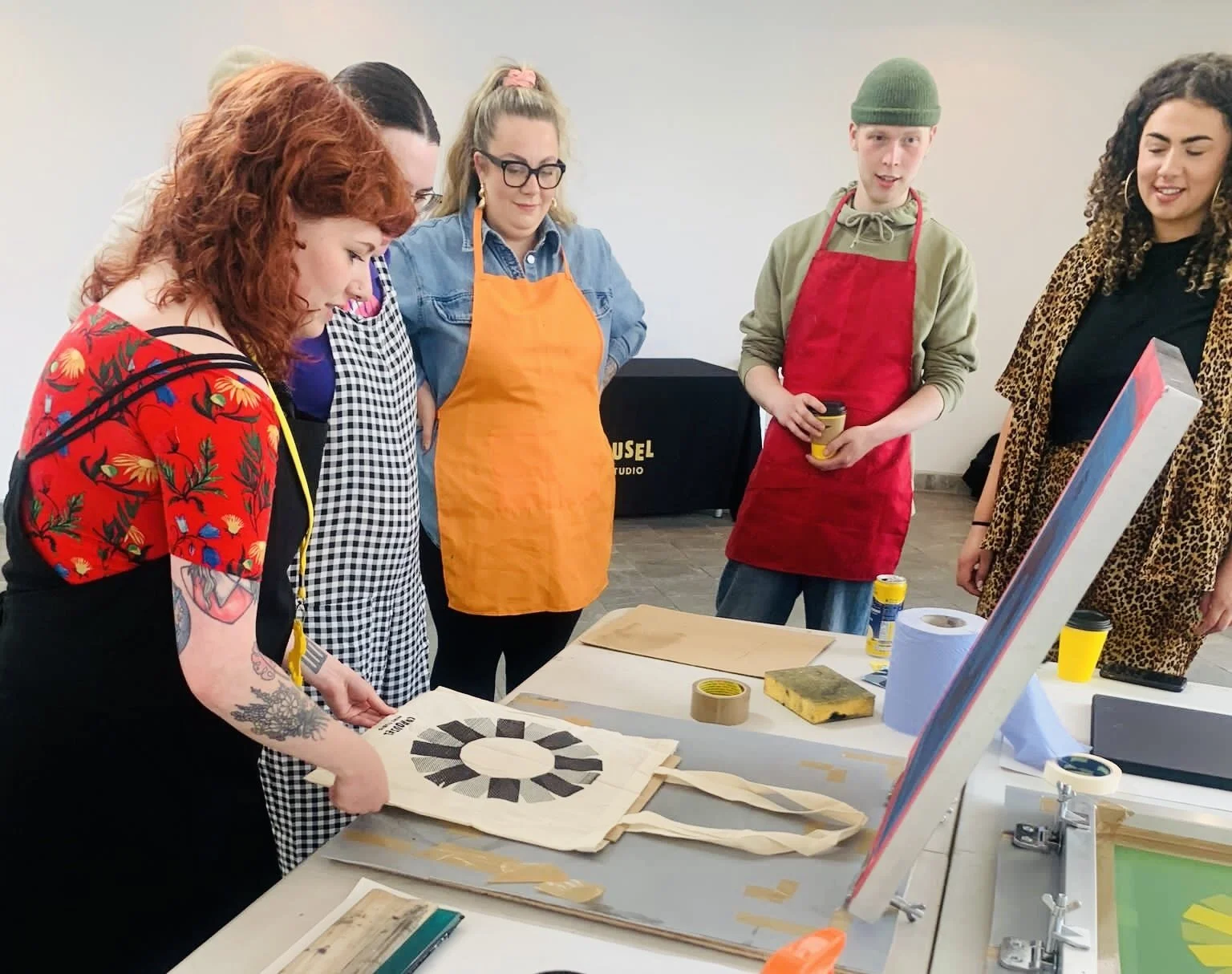 Photo Screenprinting on Fabric - Totes/T-shirts