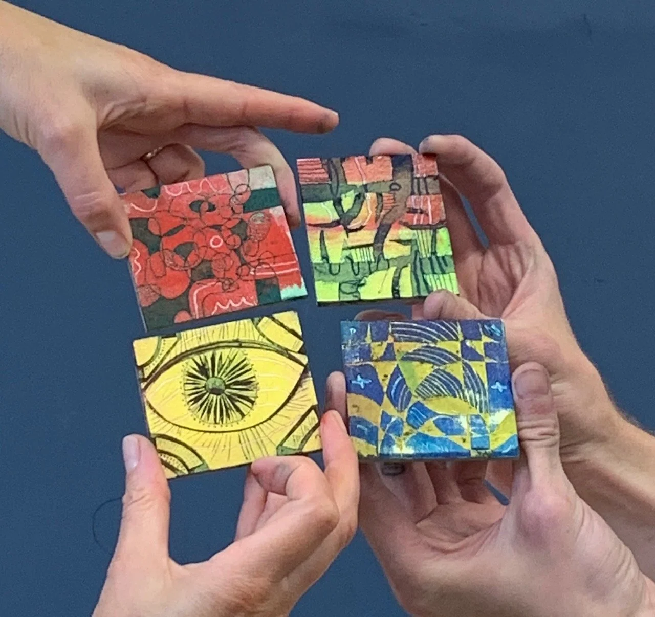 Collaborative Collagraph  - Surface Pattern