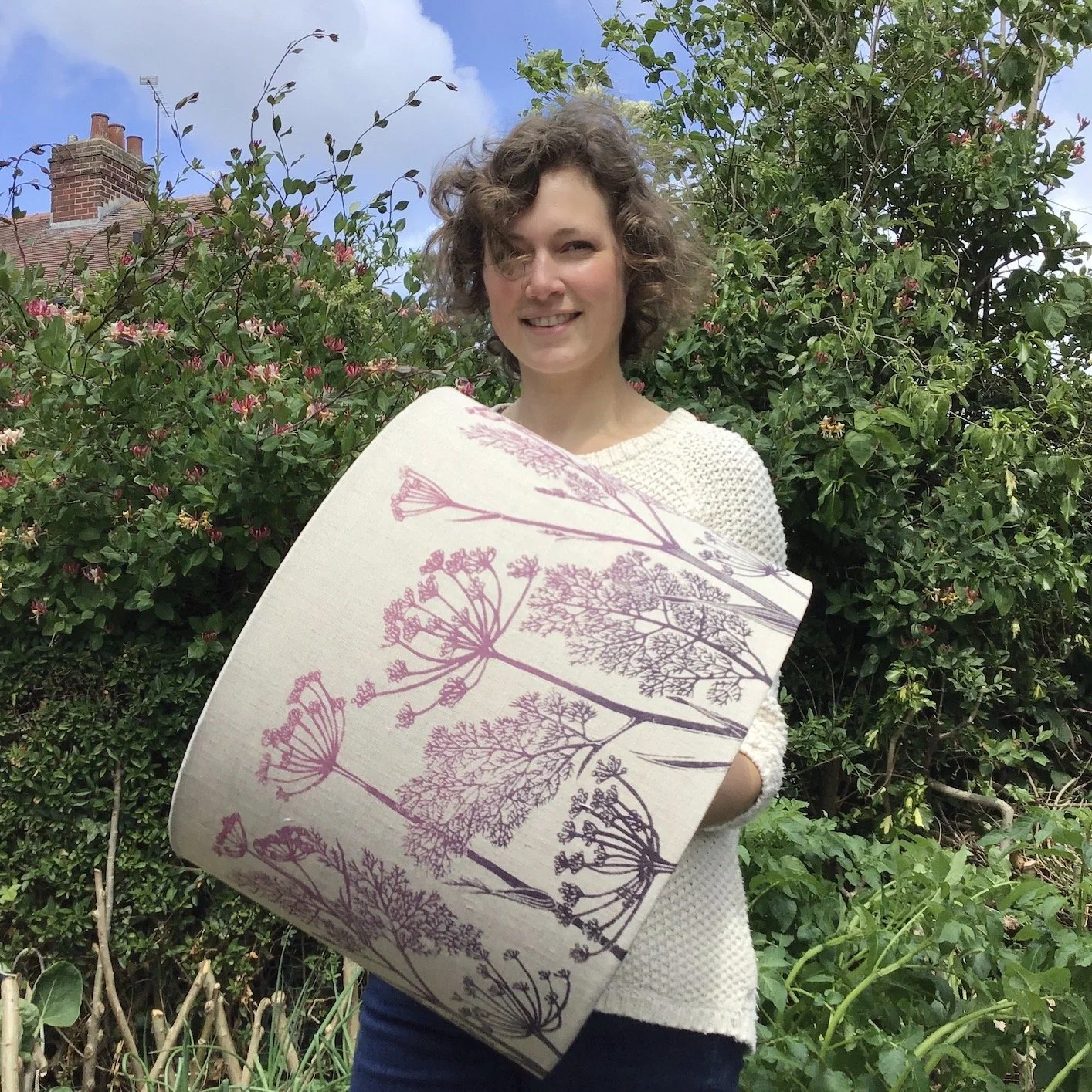 Helen Darlington with Fennel Lampshade Pinks.jpeg