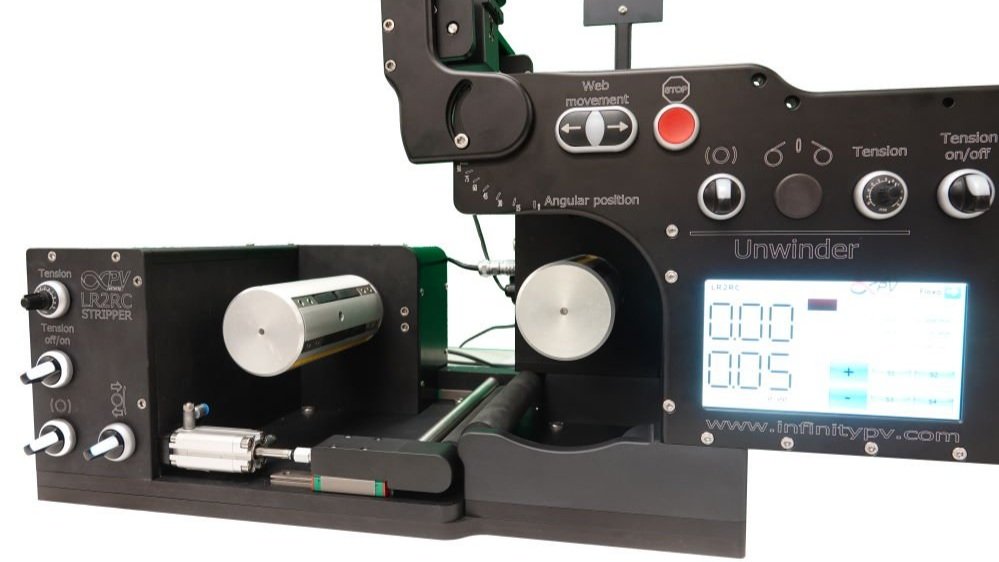 Stripper Unit for the Laboratory Roll-to-Roll Coater platform.