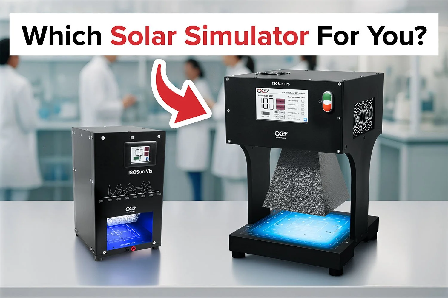 solar simulator selection