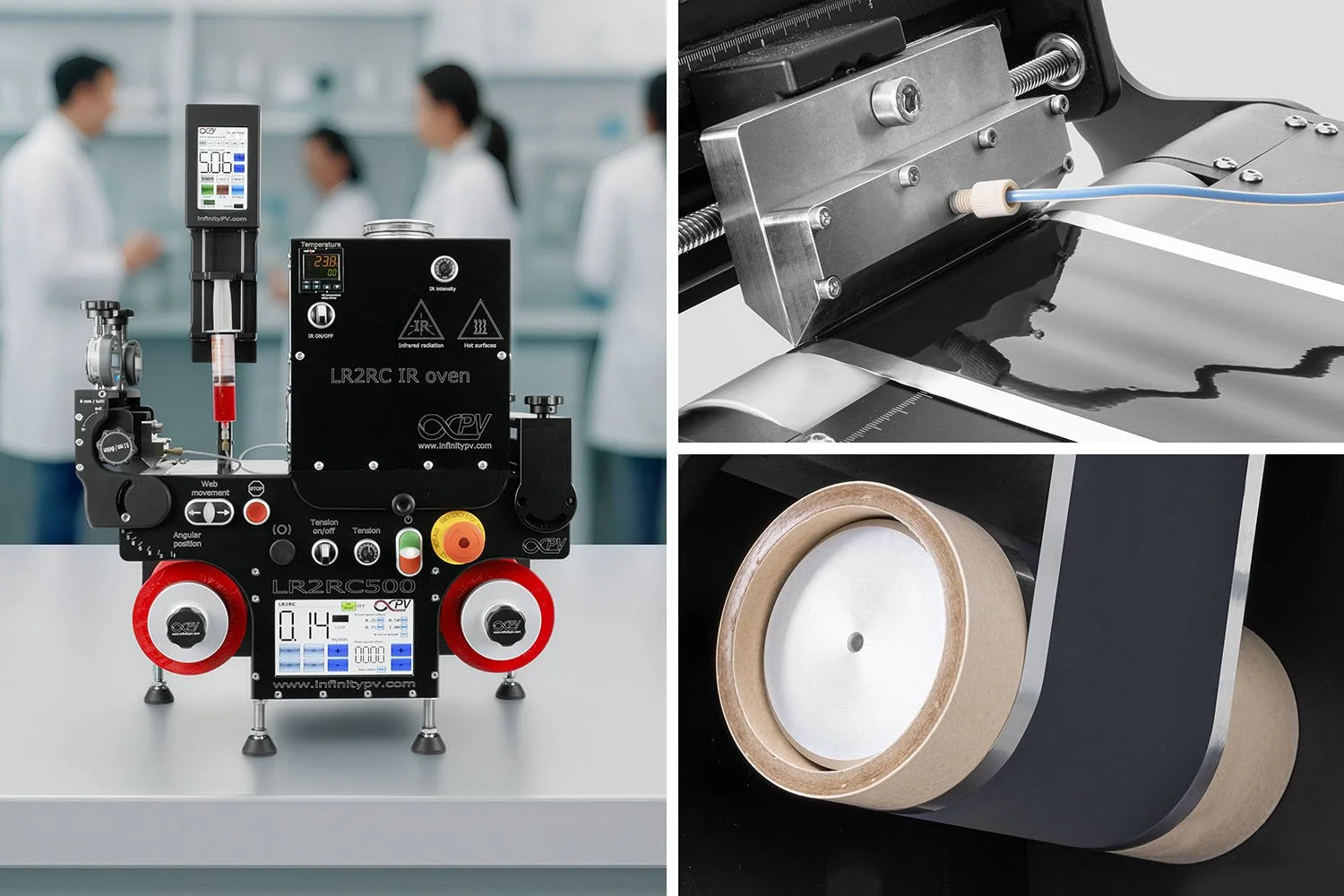 Scalable slot-die coating is easy and precise with the Laboratory Roll-to-Roll Coater.