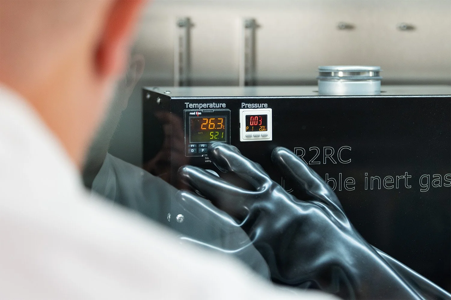 slot-die coating in glovebox