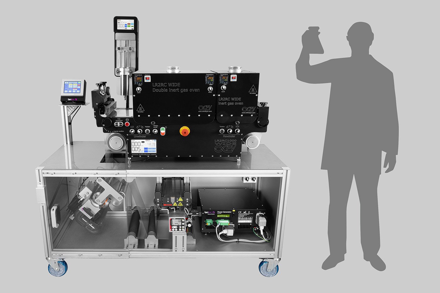 r2r slot-die coater for oled coating
