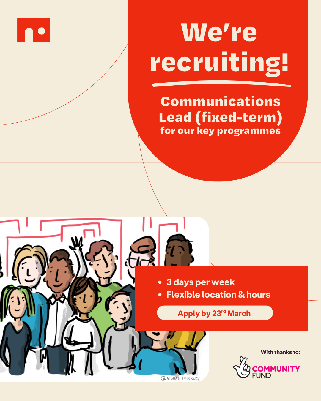We’re Recruiting! Communications Lead (Fixed-Term)