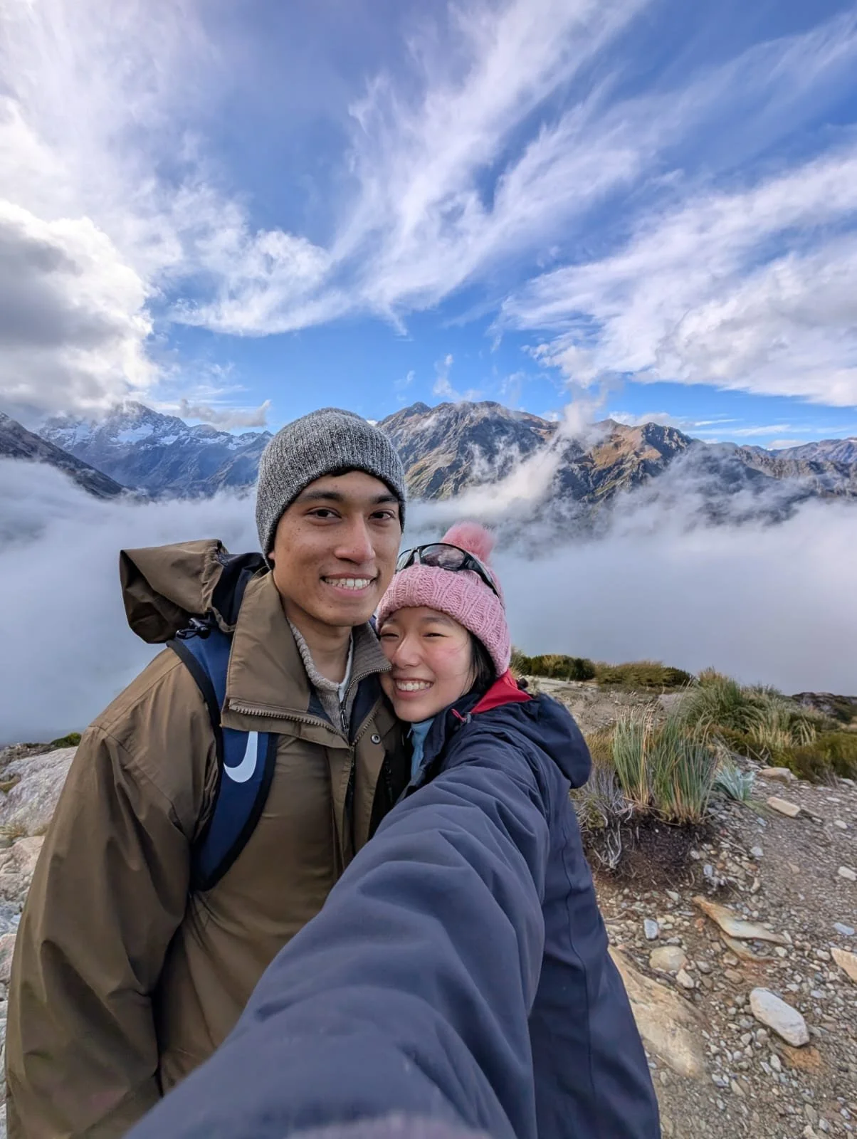 off hiking a new track