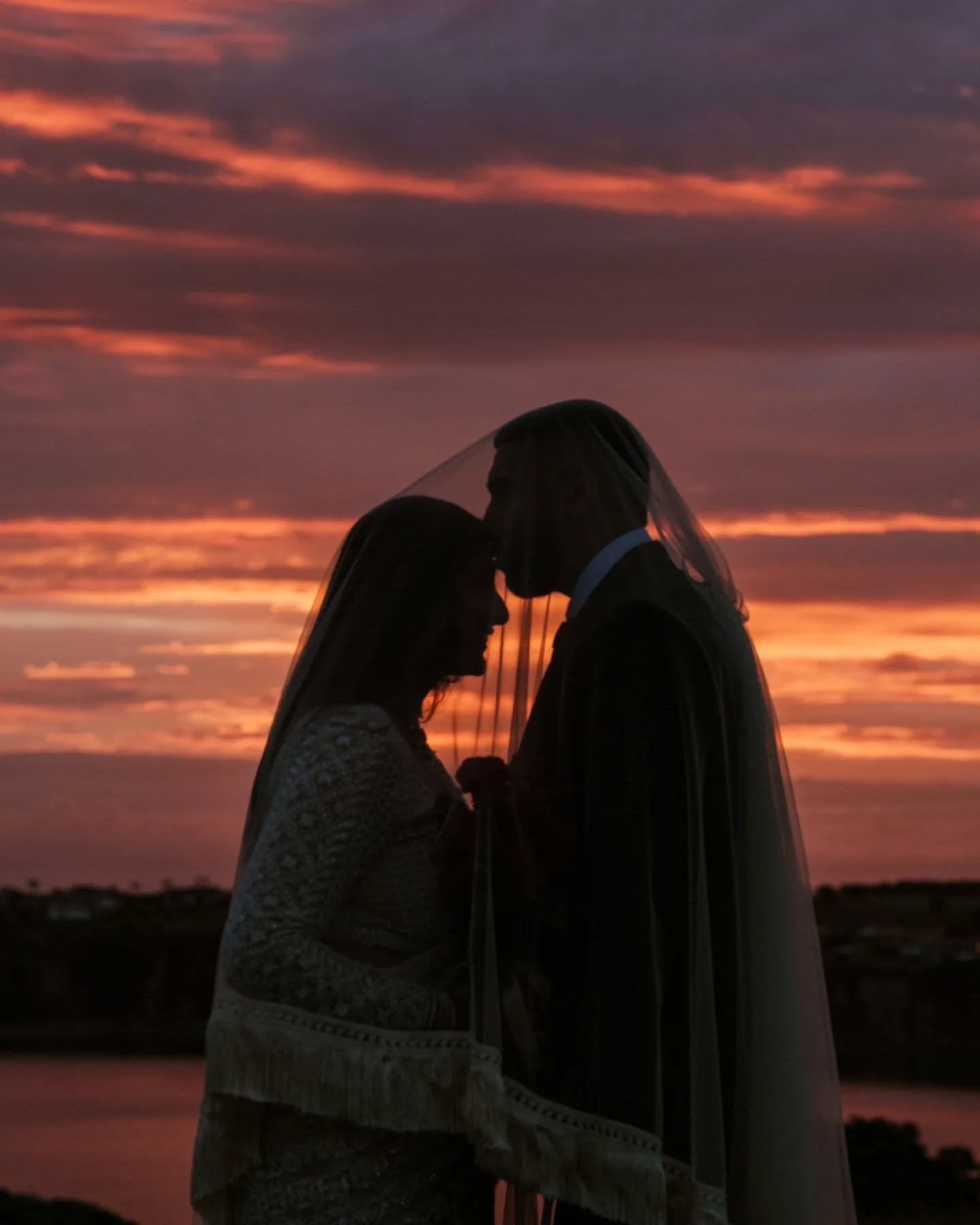 this almost didn't happen... 

by "this" I mean the beautiful pink-orange sunset! you would've never known it was gloomy all day until the very last 10 mins for Poonam &amp; Sahil's wedding portraits, in classic Auckland weather fashion. yo