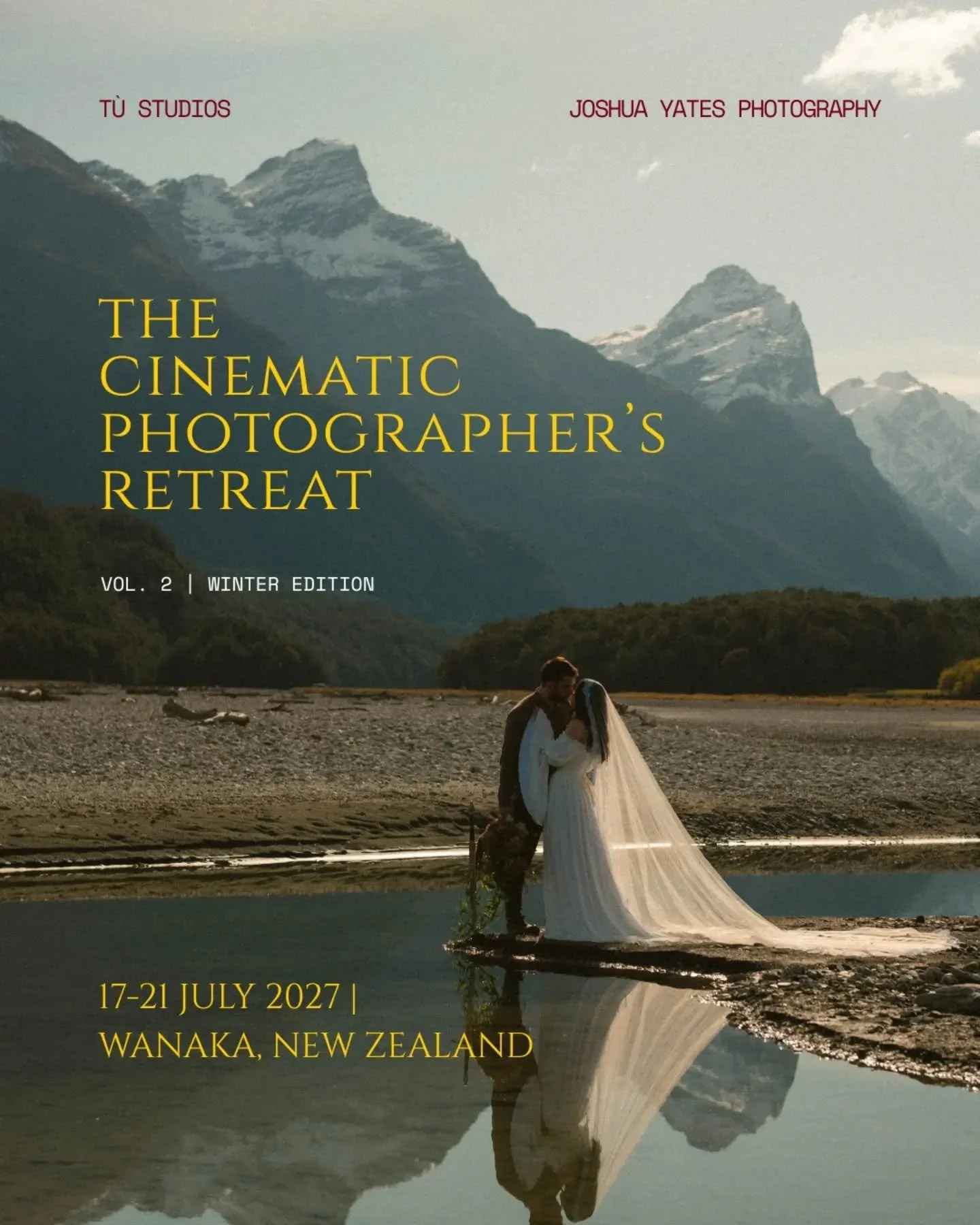 Pack your puffers, we're going to Wanaka!!!!

Josh &amp; I are BACK again with another cinematic photographer's retreat - and this time we're headed for the snow!! ❄️🏔️☃️🎿

Photography as a job can feel pretty isolating &amp; lonely at times, wheth