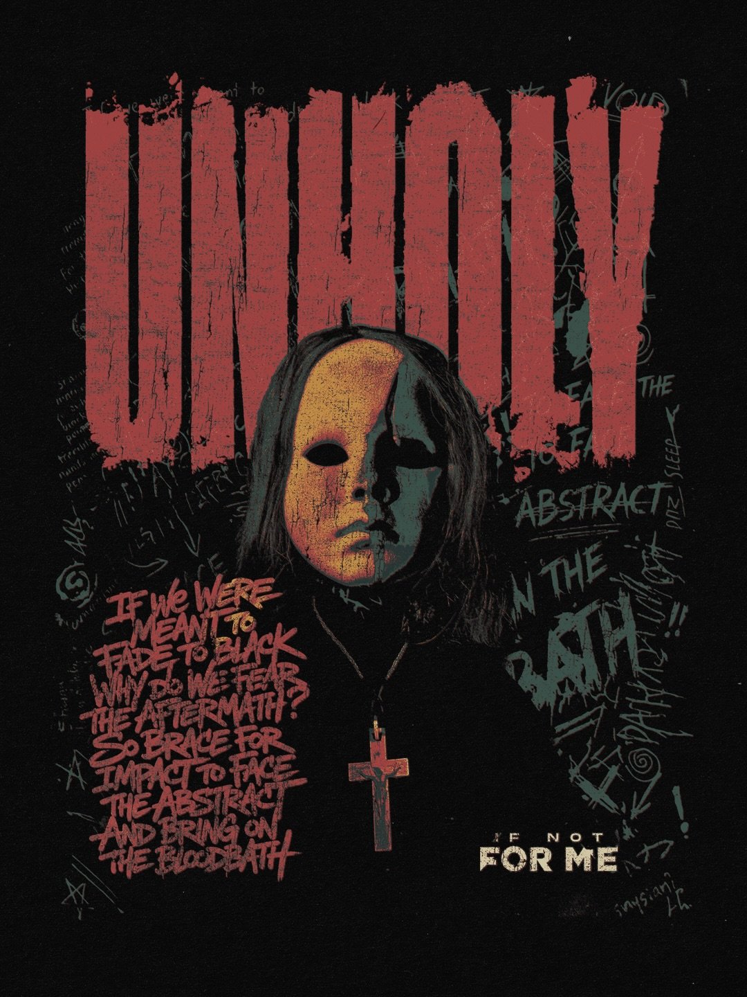 UNHOLY.

Merch concept inspired by @ifnotforme and their track &ldquo;Unholy&rdquo;

#graphicdesigner #merchdesigner #musicmerch #metalmerchandise #bandmerchandise
