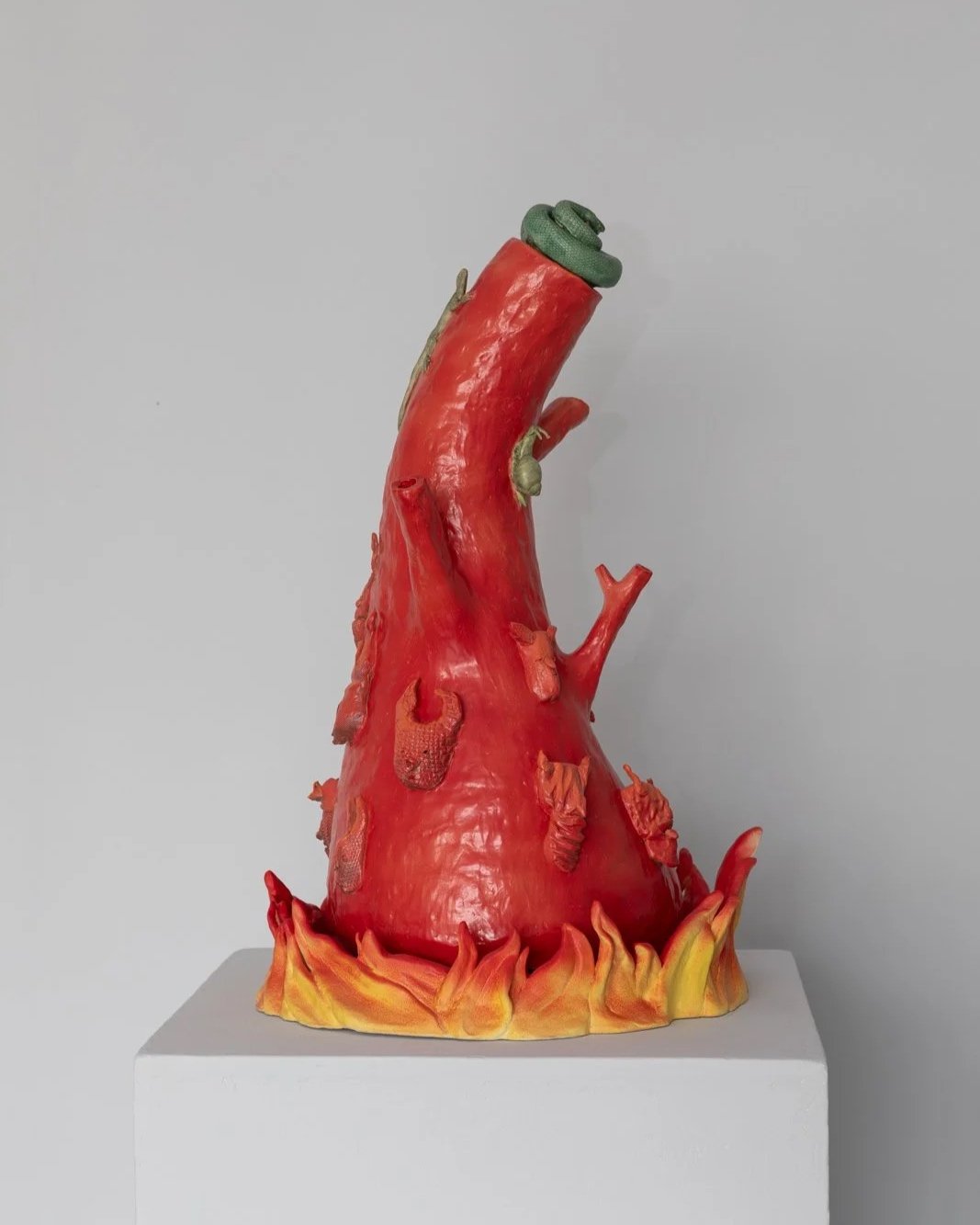 Demon Heart (With Snake Stopper), 2024. Glazed ceramic