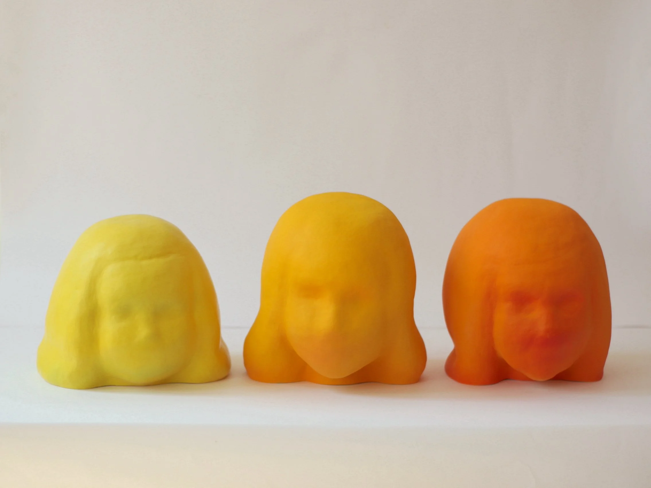 3 Ages of Woman, 2022. Glazed ceramic. 112 × 35 x 30 cm, overall