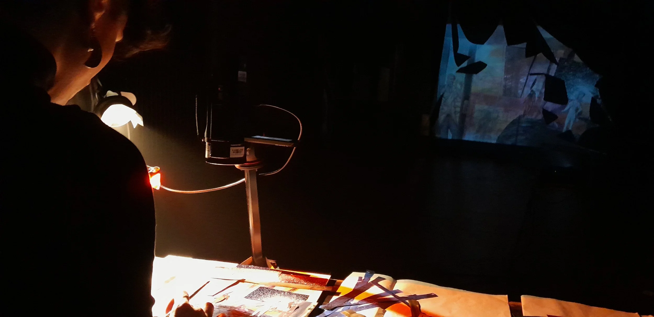 Rêve d'ours, Fribourg, 2025, Performance installative, projection live sur sculpture 