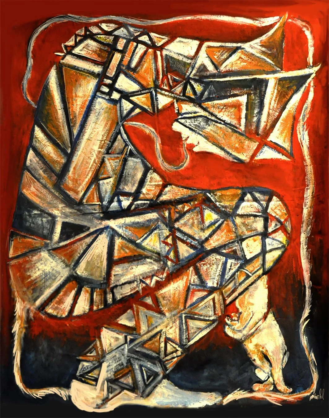 Autosuffisance, 120x85cm, 2018, oil paint on canvas