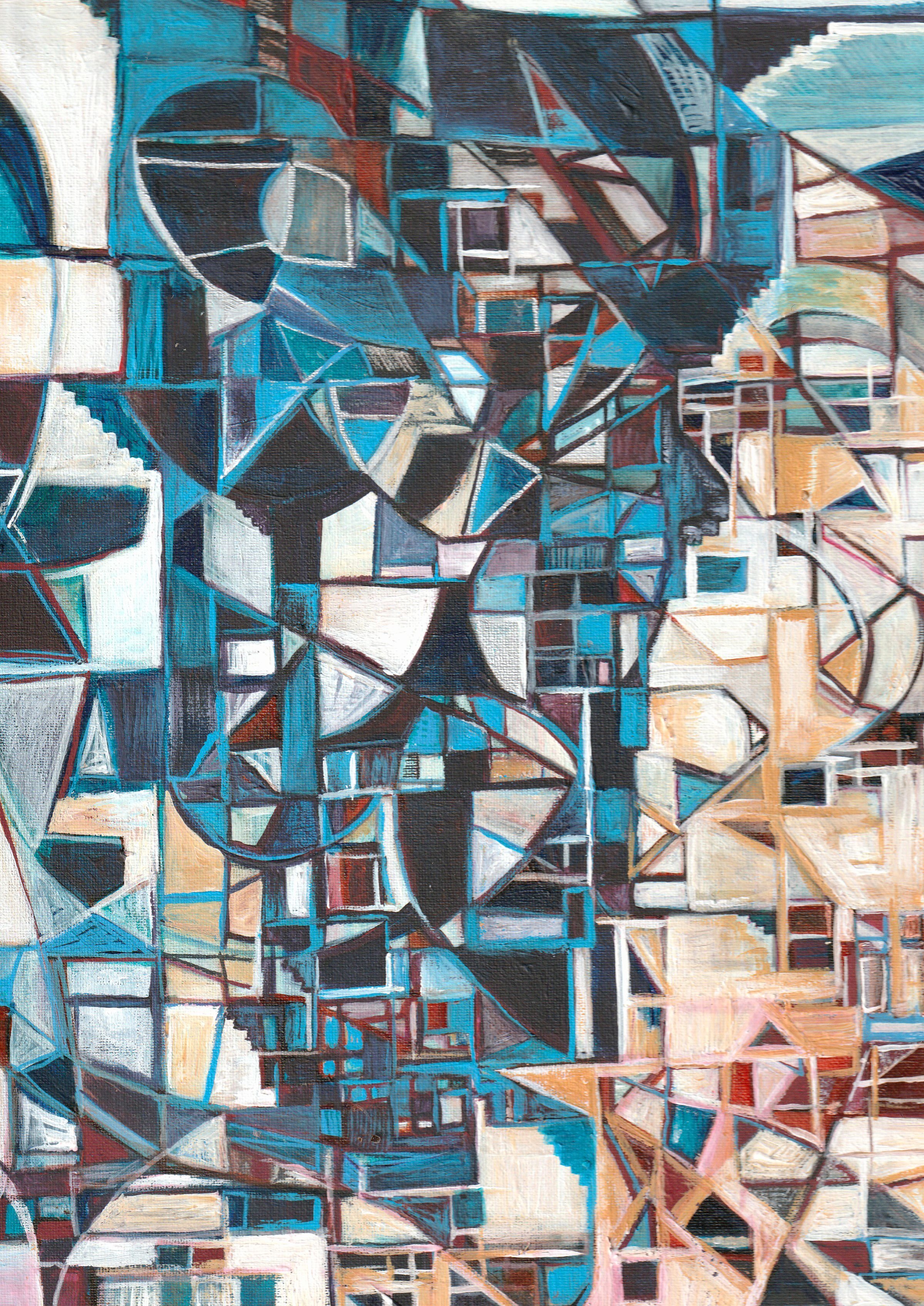 rythme de paix, 25x17cm, acrylic on canvas