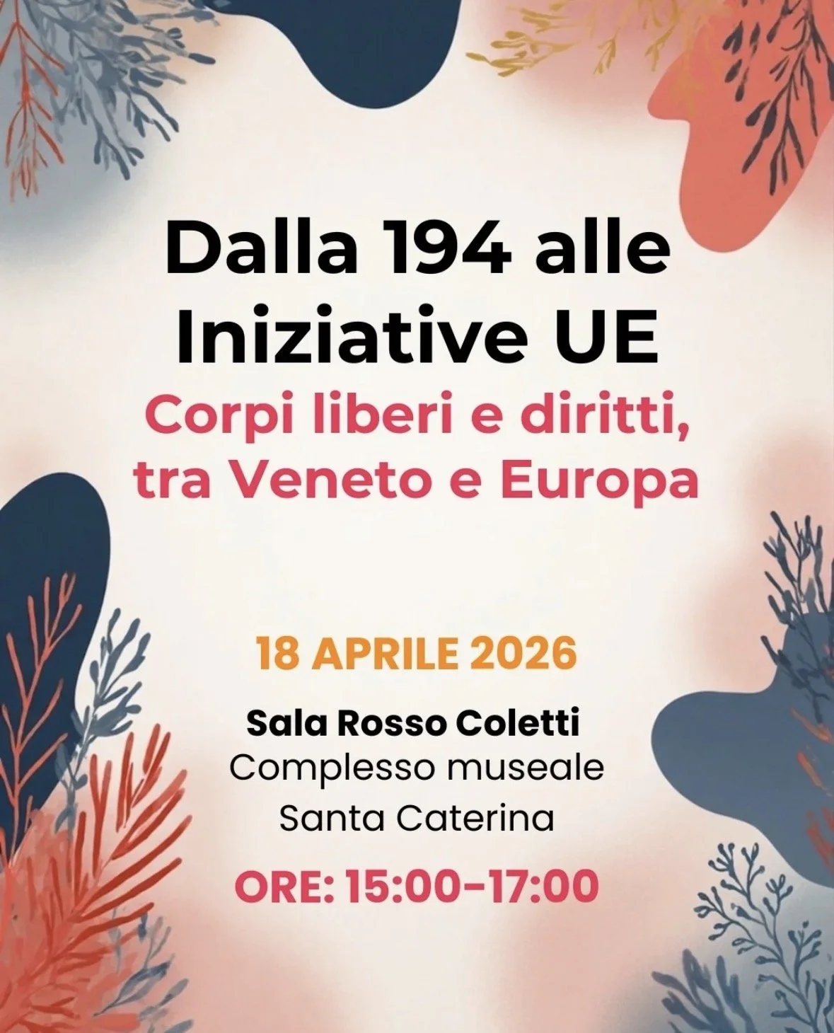 "Dalla 194 alle Iniziative UE. Corpi liberi e diritti, tra Veneto e Europa" @ Treviso