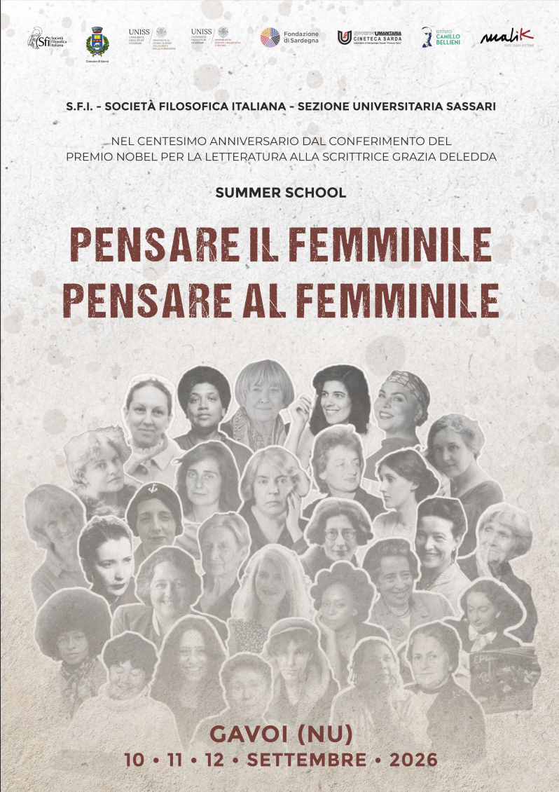 Summer School "Pensare il femminile, pensare al femminile" SFI - Società Filosofica Italiana @ Gavoi (SS)