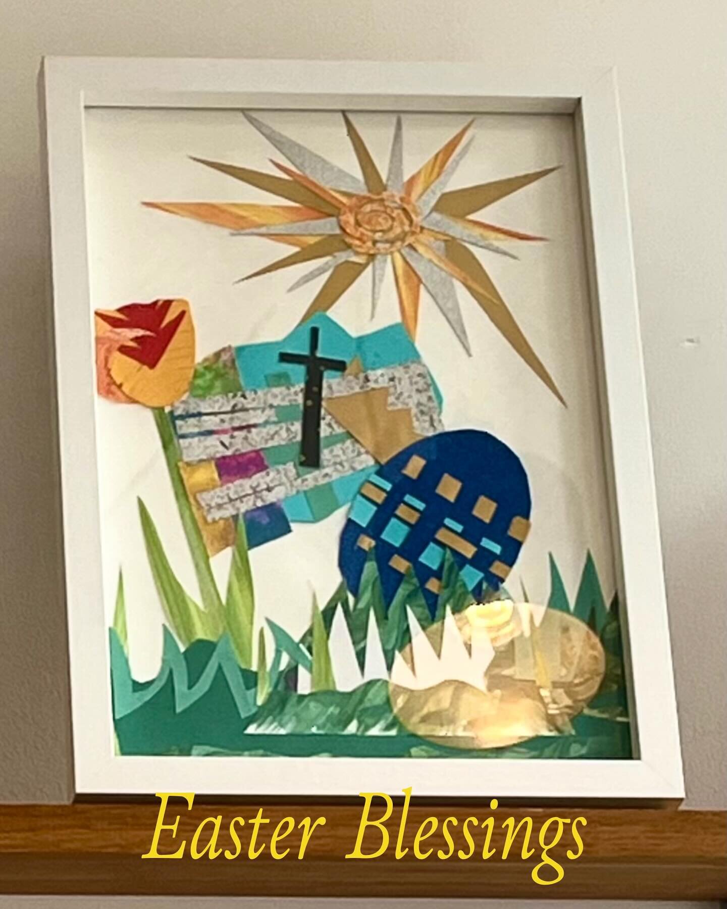 A very Happy Easter from all of us at Nine Elms Arts Ministry. May you know the peace, hope and joy of this wonderful season of new life! 

Sharing this beautiful artwork from our Easter Hope community art exhibition. Do go and enjoy the varied and b