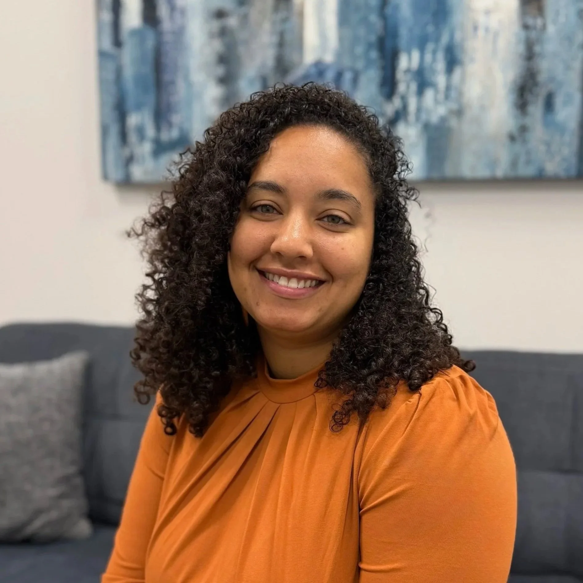 Photo of Janelle Burgess, therapist intern in Indianapolis. Are you feeling anxious or depressed? Discover how anxiety therapy in Indy can help.