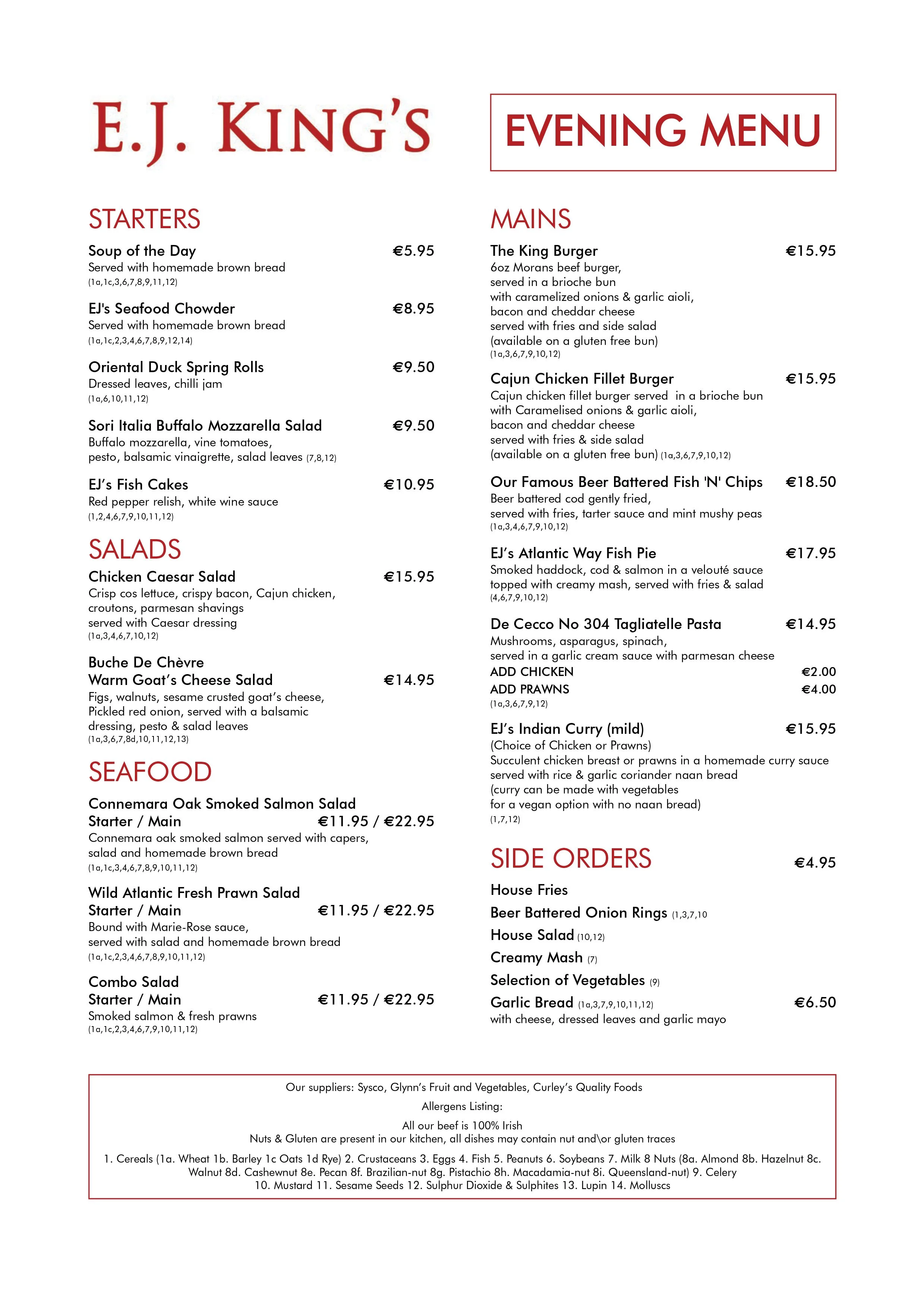 EJ Kings Bar & Restaurant Clifden