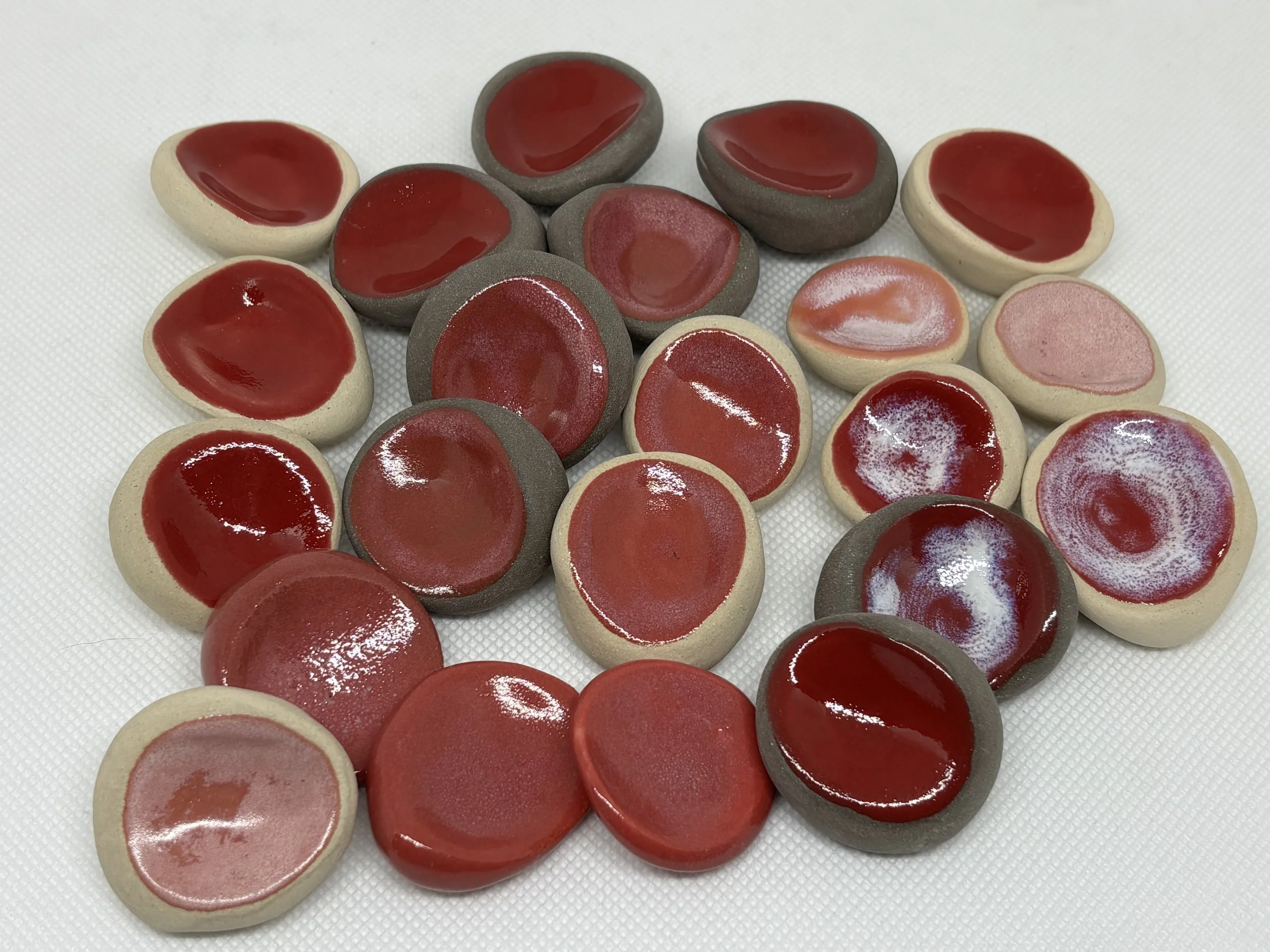 Red Worry Stones